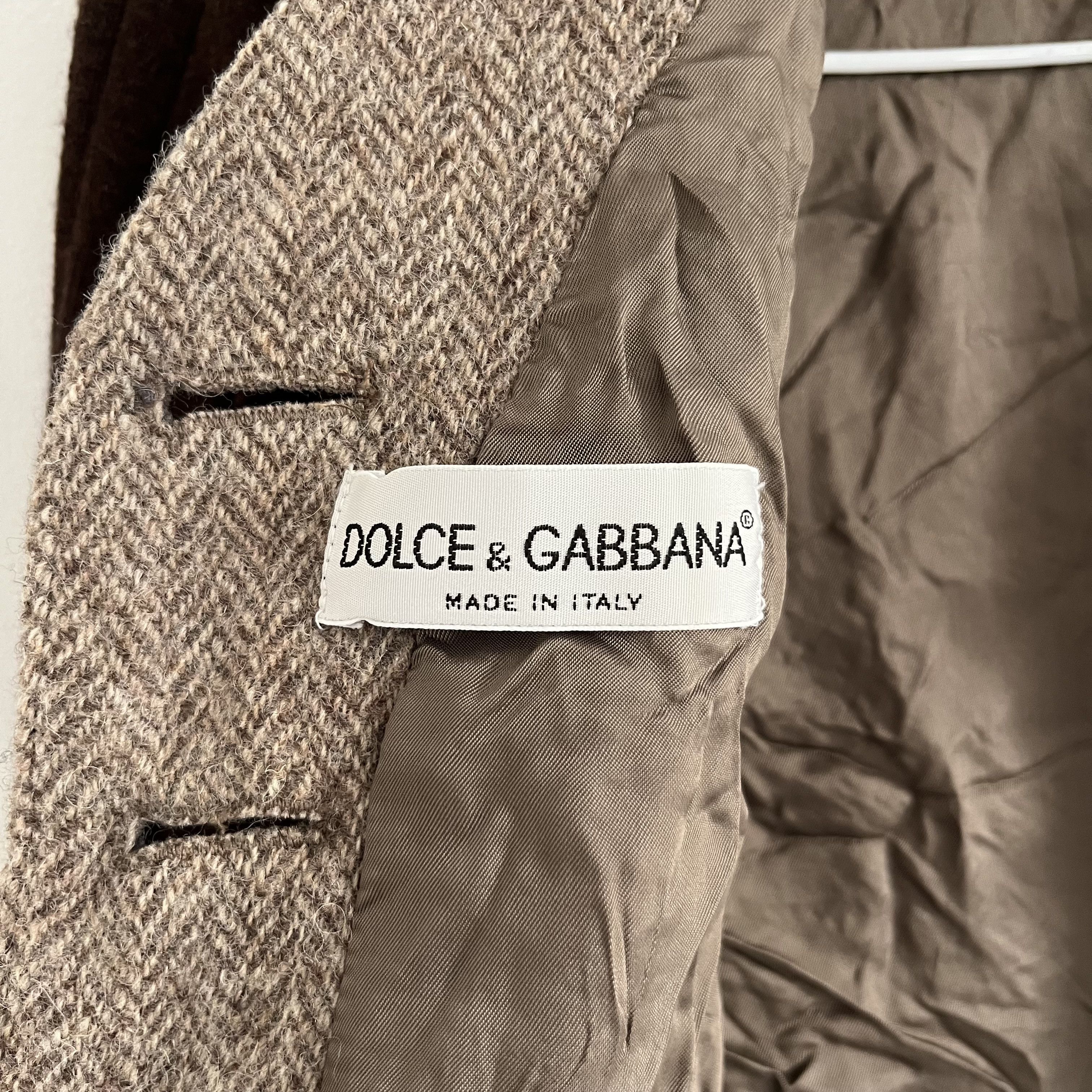 Vintage Dolce & Gabbana Runway Jacket Wool Sweater Sleeves