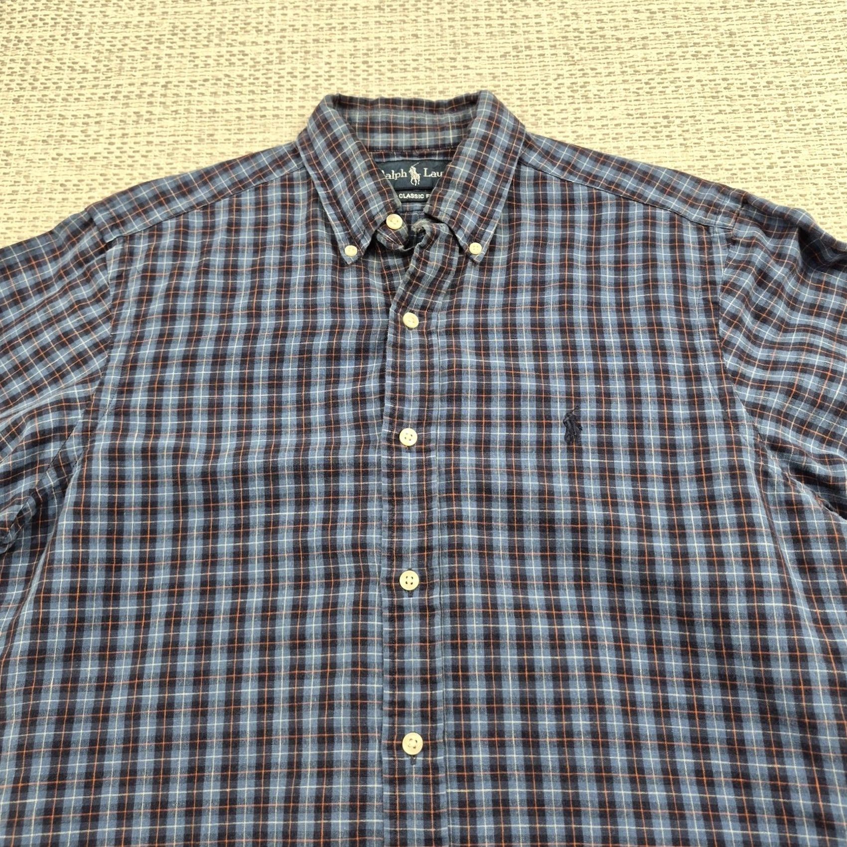 Ralph Lauren Ralph Lauren Button-Up Shirt Mens Small Plaid Long Sleeve Classic Casual Preppy Size US S / EU 44-46 / 1 - 4 Thumbnail