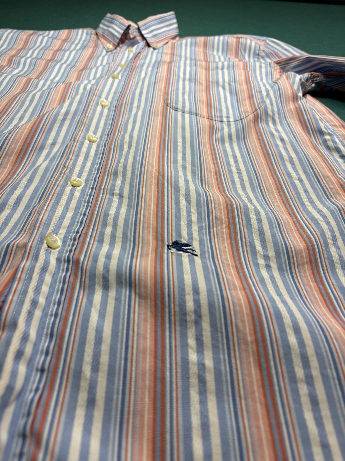 Etro Etro Milano Men's Multicolor Striped Shirt Short Sleeve Size US M / EU 48-50 / 2 - 10 Thumbnail