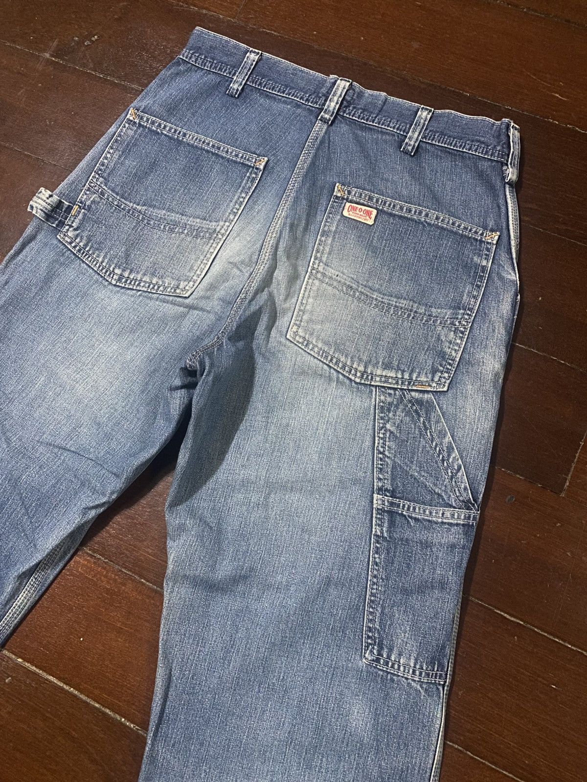 Japanese Brand Vintage Edwin 101 Carpenter Jeans Workers Pants mud wash Size US 31 - 13 Thumbnail