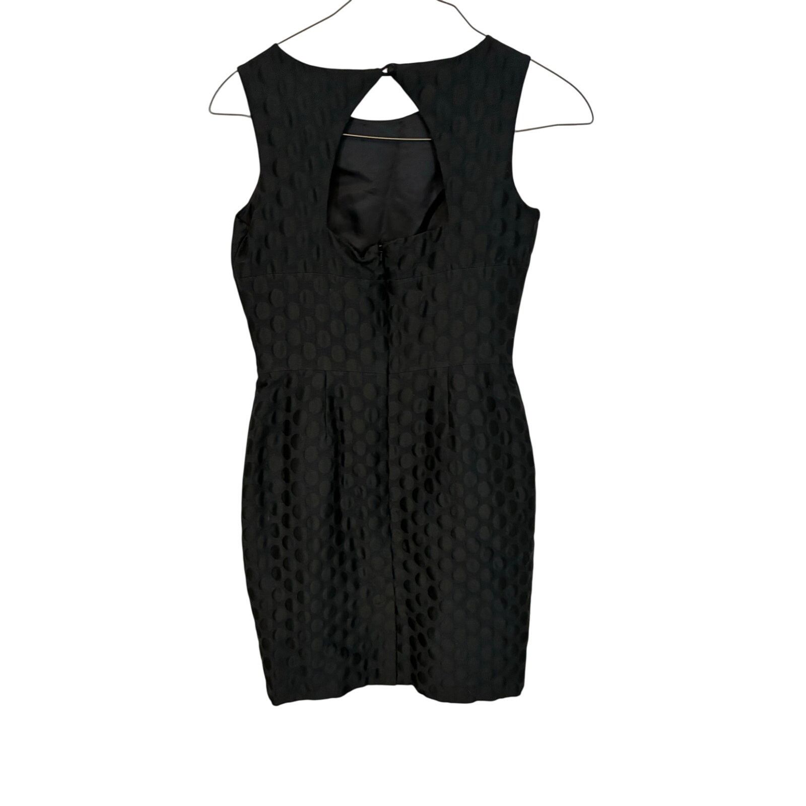 black dress with white accent Calia Rose Sequin Midi The delicate contrast V ☕️ solid-black-with-white-buttons Size-US:16