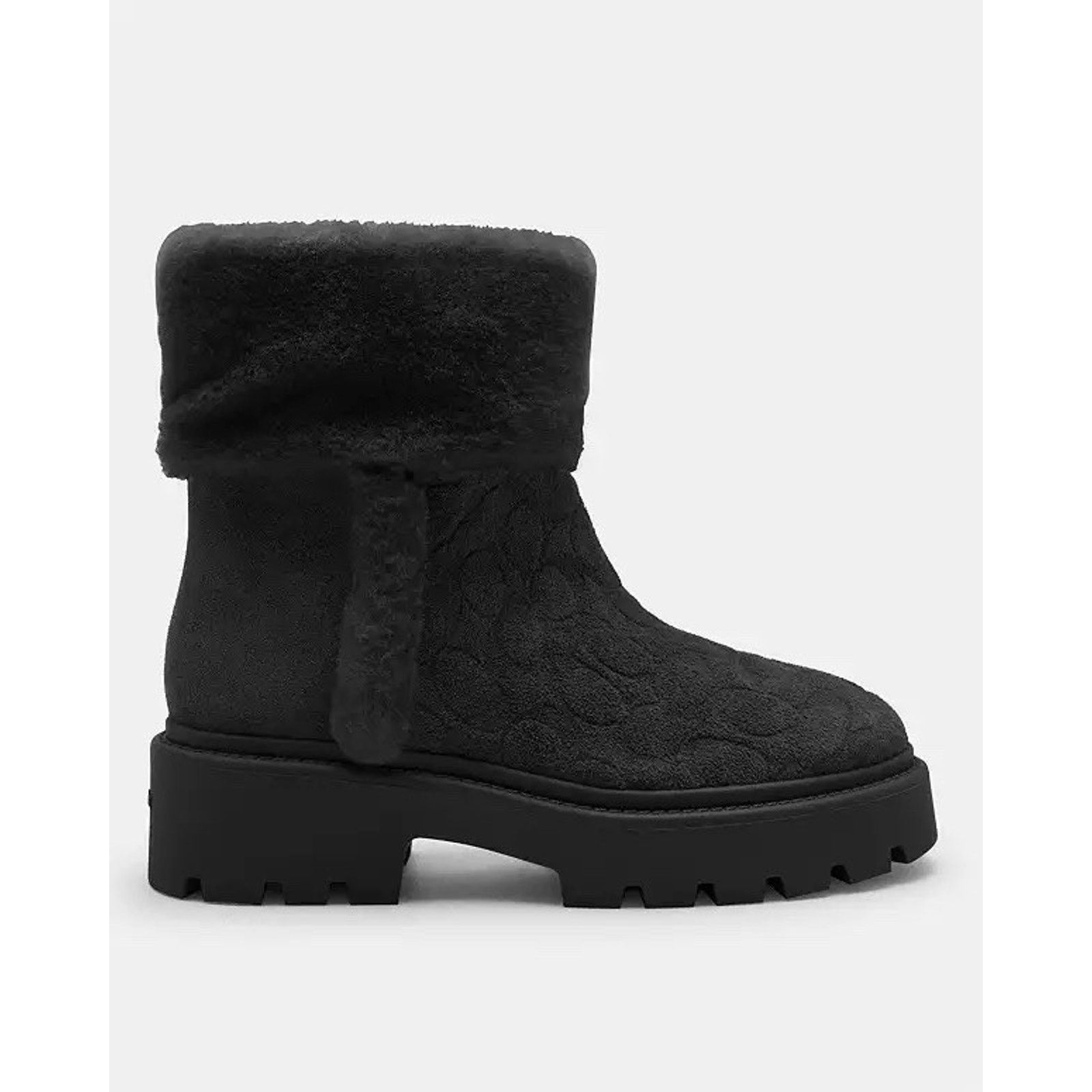 Coach NWT Coach Women's Chunky Sherpa Bootie Suede Black US 7.5 Size US 7.5 / IT 37.5 - 9 Thumbnail