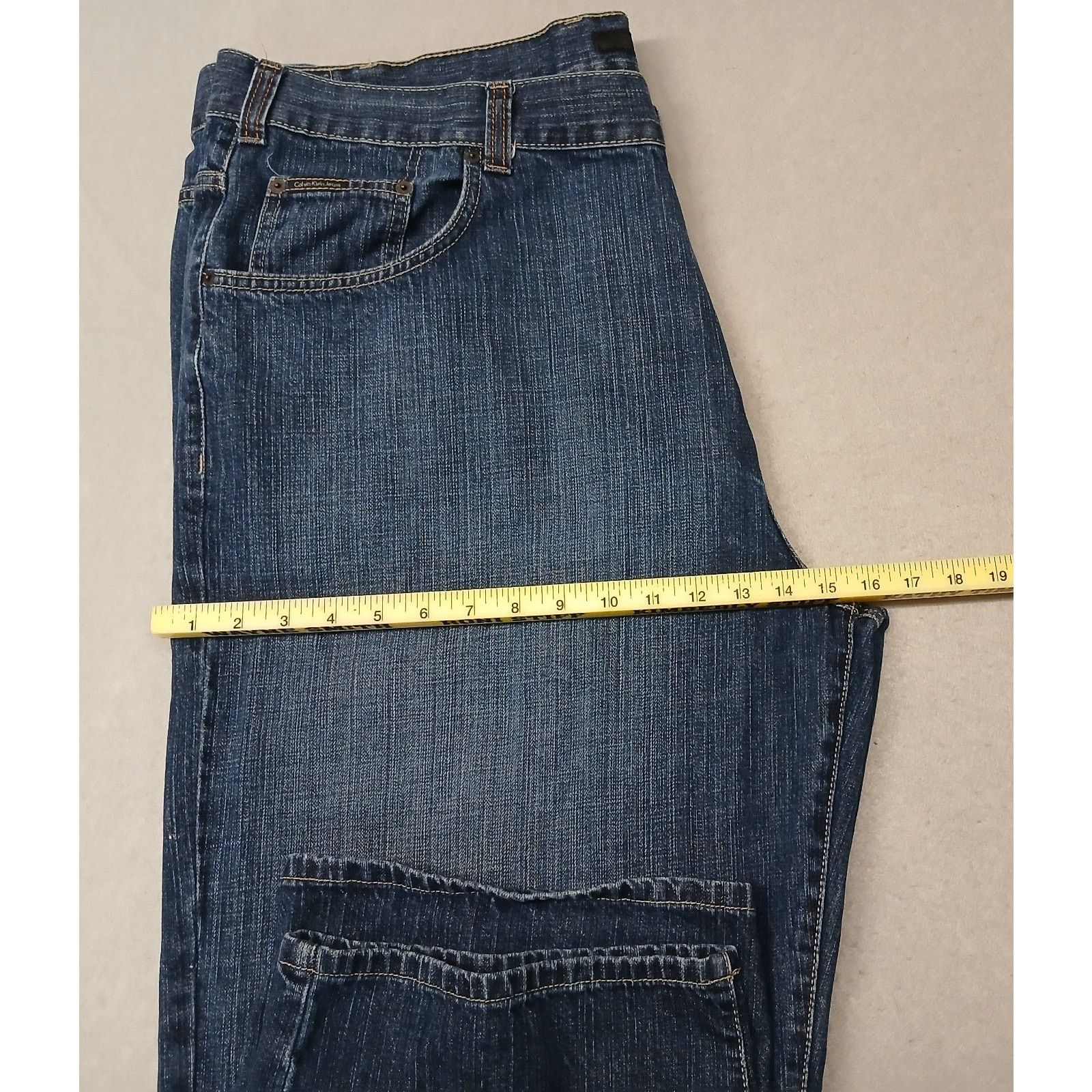 Calvin Klein Calvin Kline (46) Women's Loose Fit Blue Denim Jeans Size 32" / US 10 / IT 46 - 5 Thumbnail