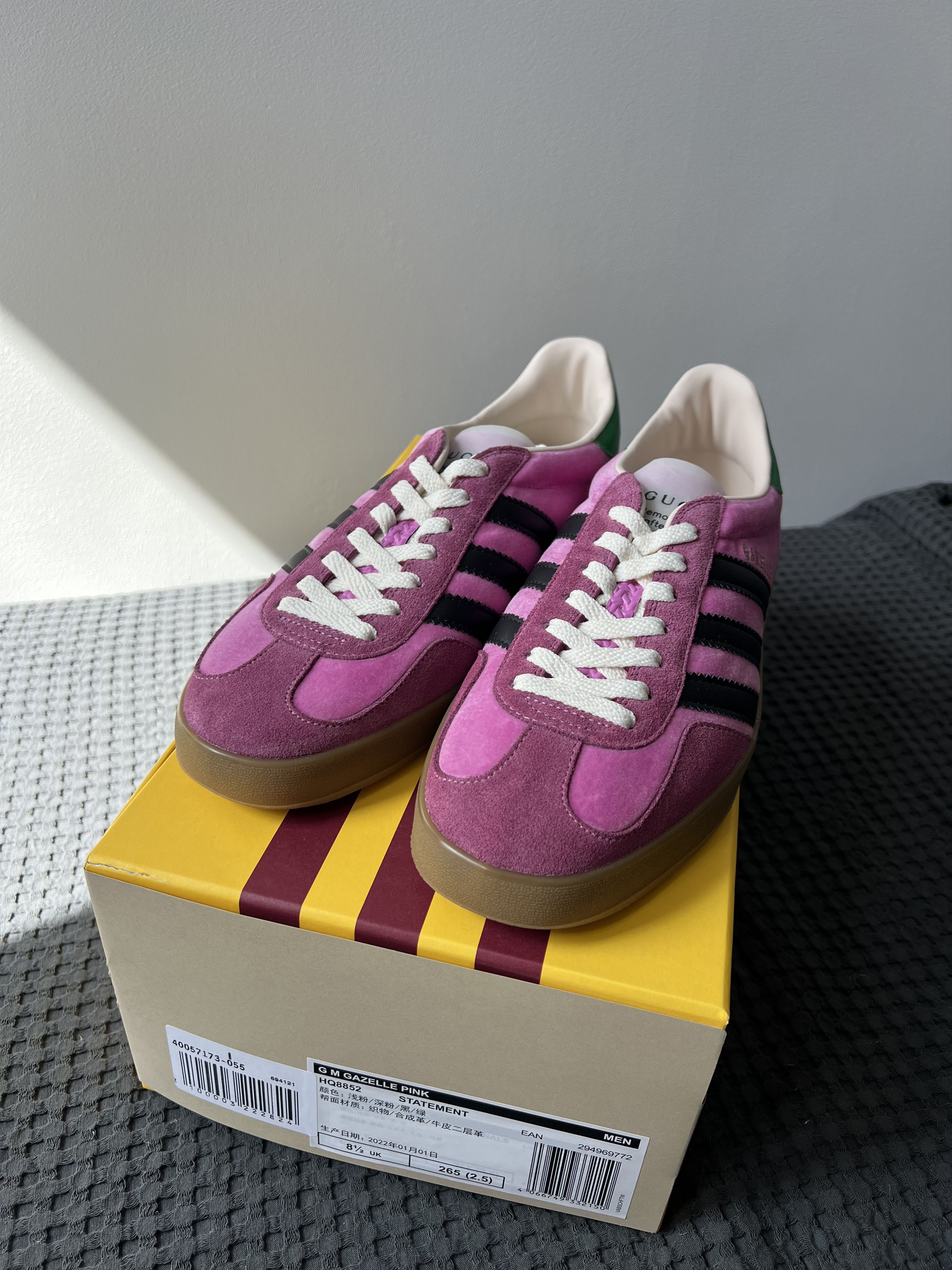 adidas gazelle silver green womens Adidas Gazelle x Gucci Pink  Ar Store