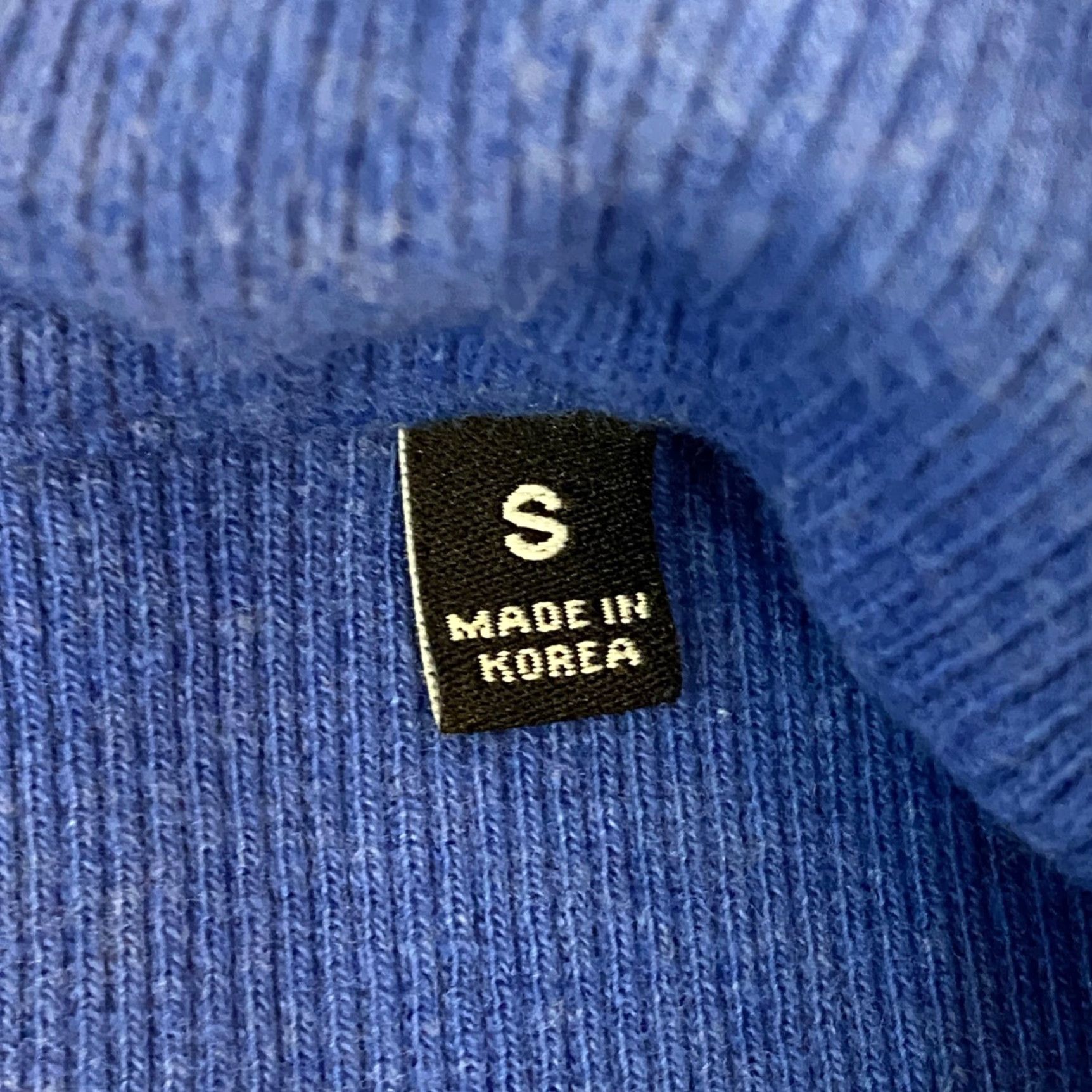 Vintage Straight Down Mens Small Herringbone Blue 1/4 Zip Mock Neck Cotton Sweater Pullover S Regular Knit Vintage No 50s? Size US S / EU 44-46 / 1 - 4 Thumbnail