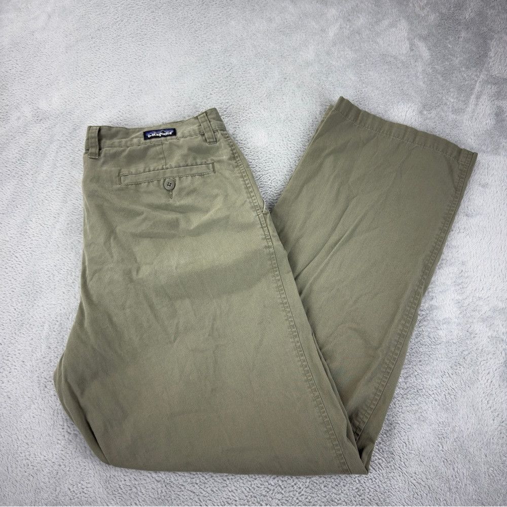 Patagonia Patagonia Men's Sz 35x29 All Wear Straight Leg Green Pants Size US 35 - 1 Thumbnail