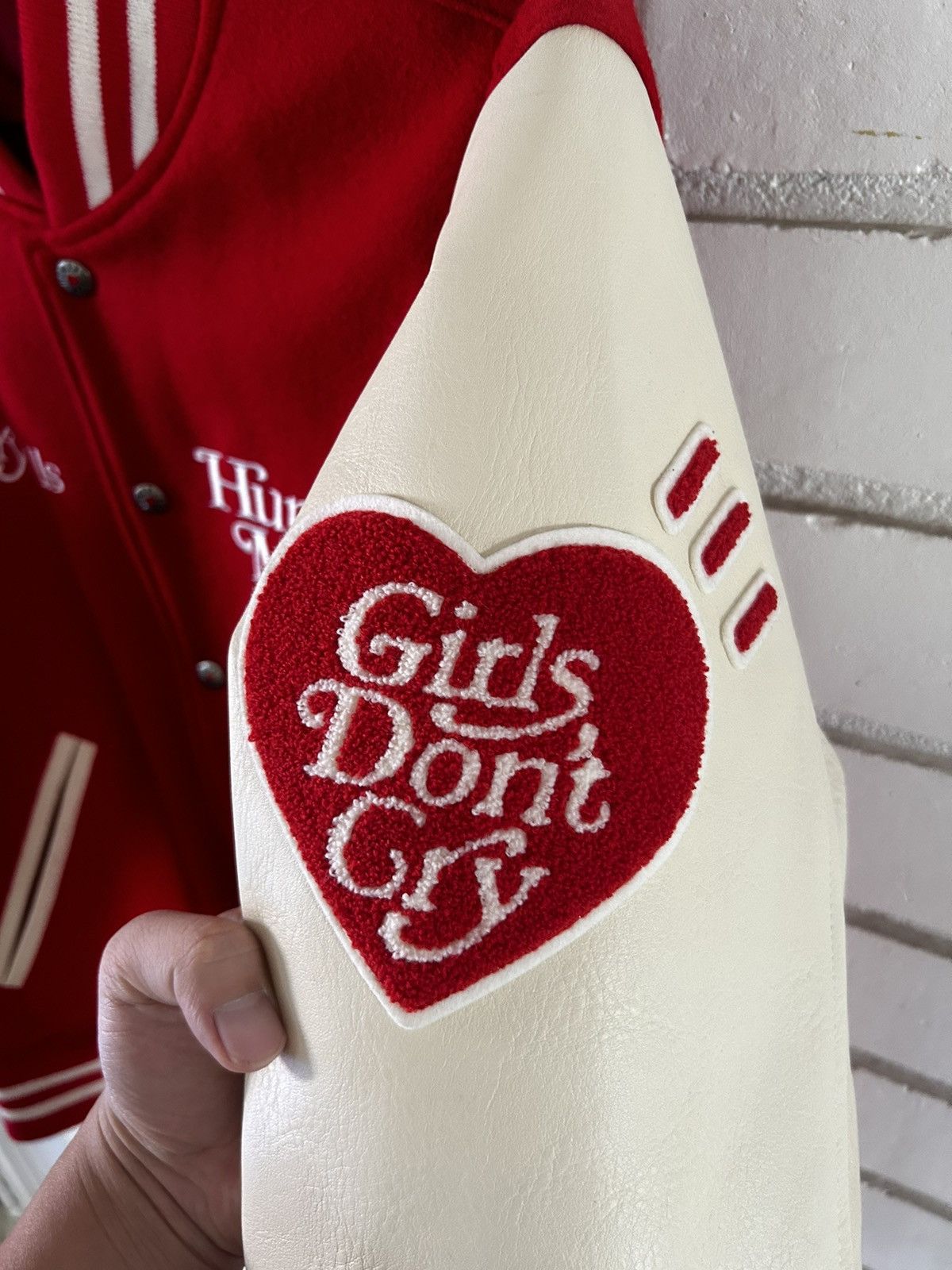 Girls Don't Cry × Human Made RARE Human Made x Girls Don't Cry Varsity Jacket (sz XL) Size US XL / EU 56 / 4 - 9 Thumbnail