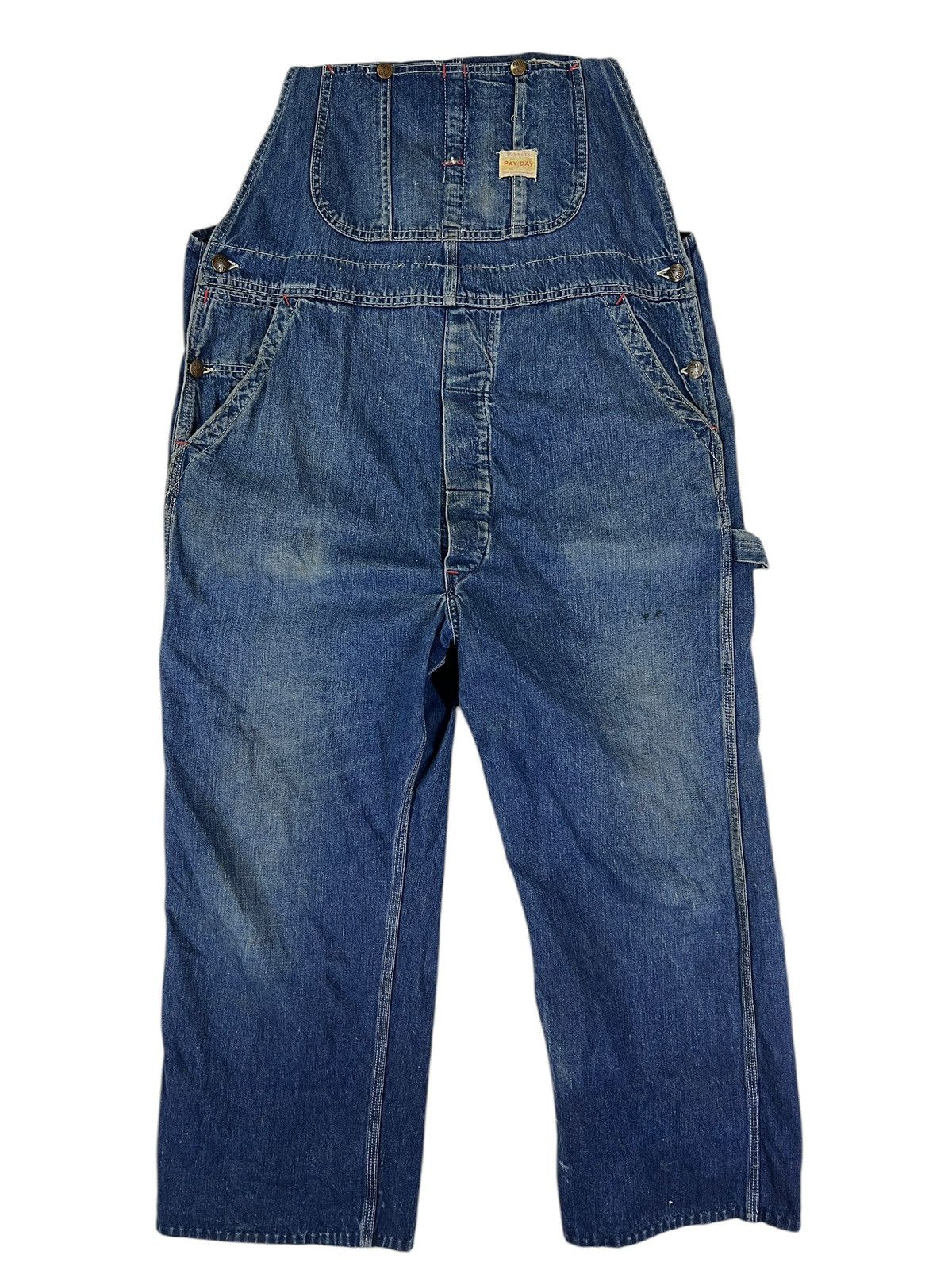 JCPenney × Vintage 50s Vintage PayDay Penney's Union Made sanforized Overalls Size US 34 / EU 50 - 3 Thumbnail