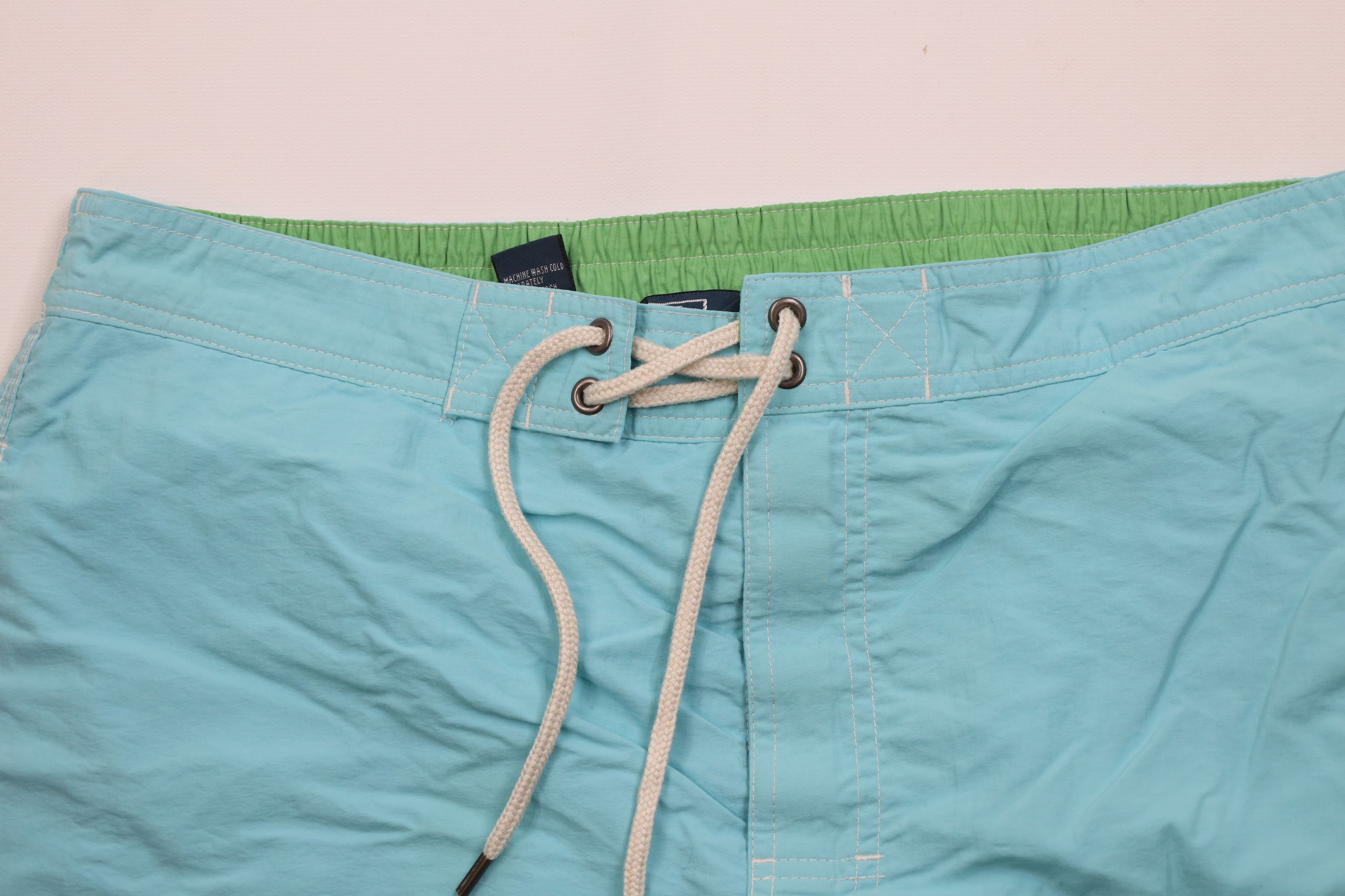 Polo Ralph Lauren Vintage Ralph Lauren Spell Out Lined Shorts Swim Trunks Blue Size US 32 / EU 48 - 2 Thumbnail