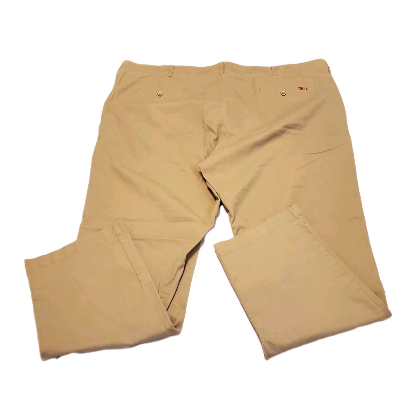 Vintage Dixxon D-Flex Pants Mens 48"× 32" Beige Chino Work Casual Stretch Slacks Khaki Size US 32 / EU 48 - 2 Thumbnail