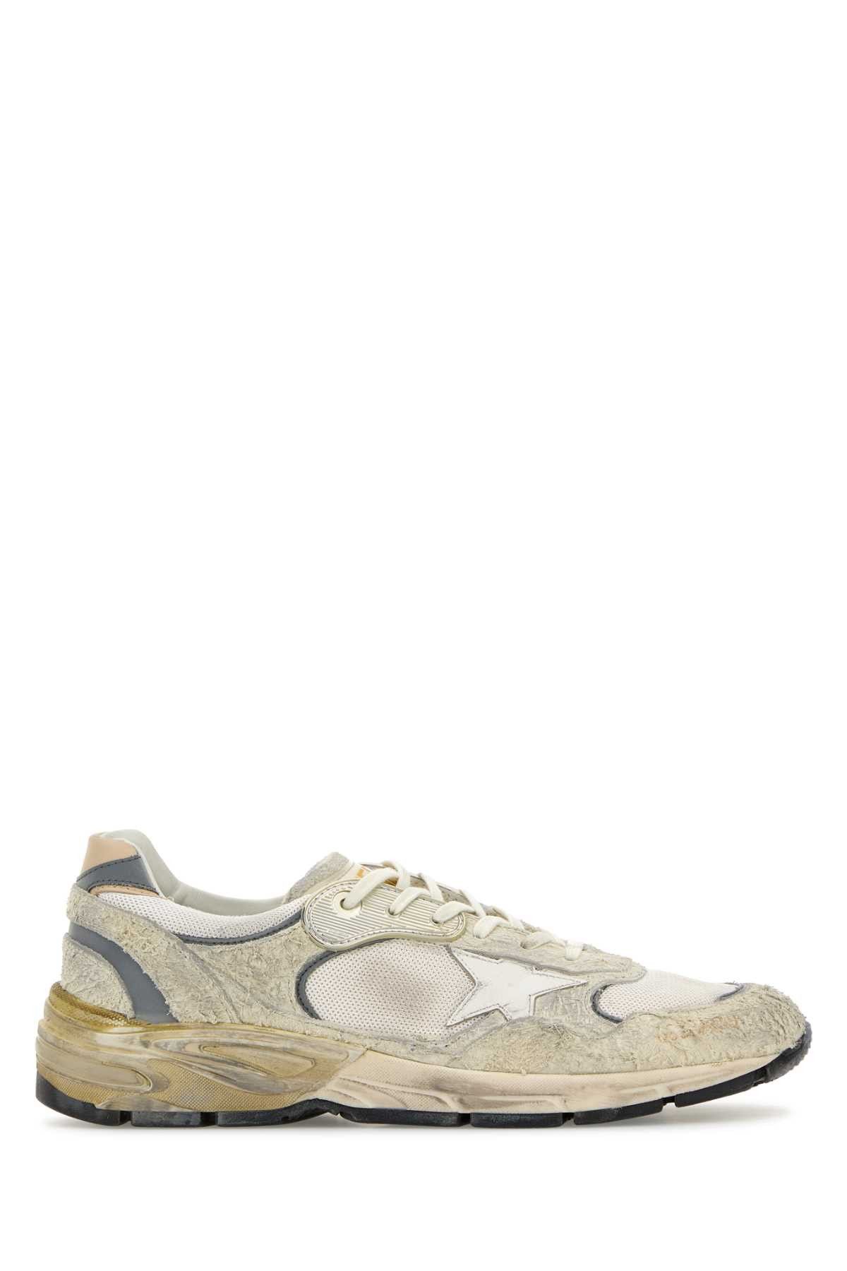 Golden Goose White Suede And Fabric Running Dad Sneakers Size US 10 / EU 43 - 1 Thumbnail
