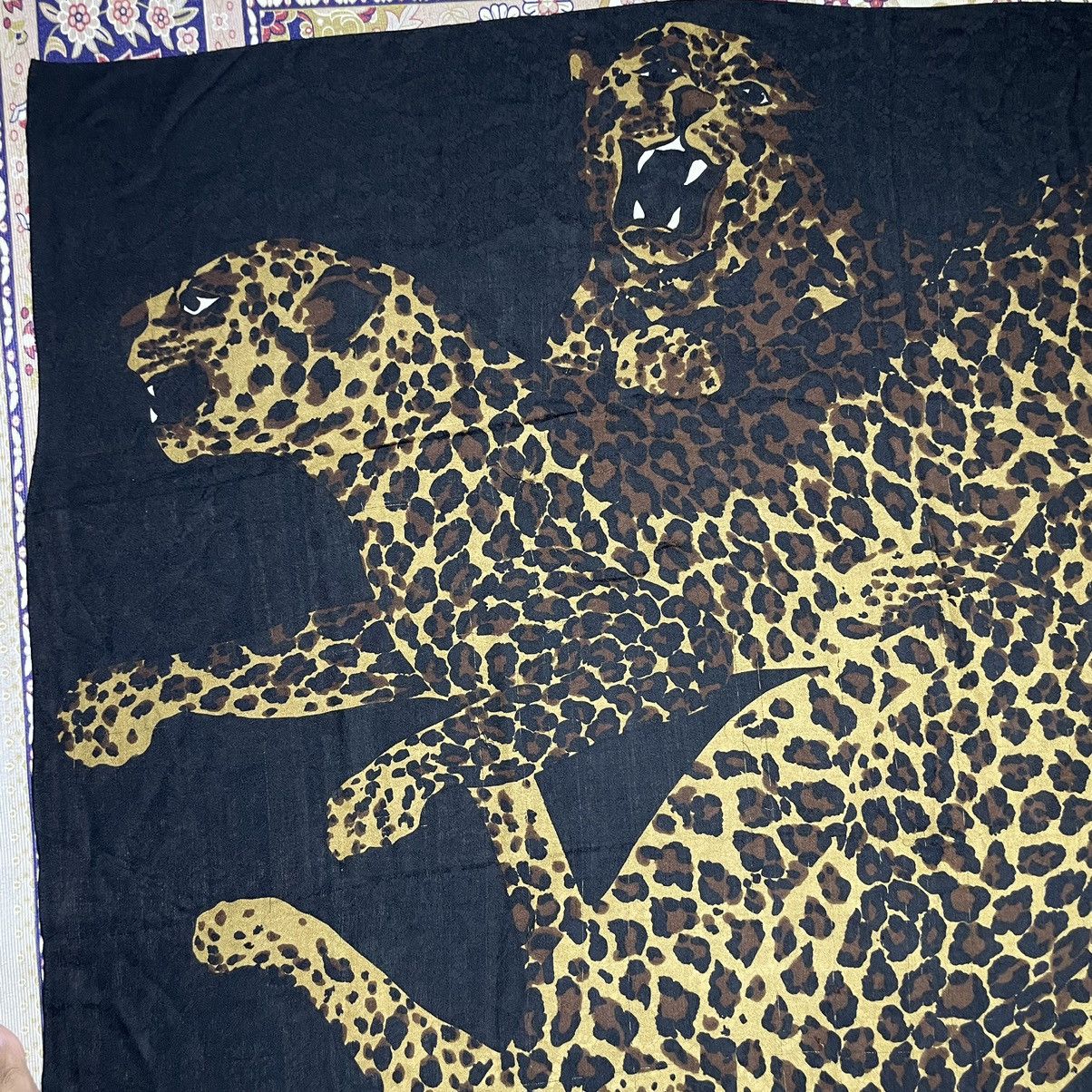 Vintage Vary Rare! Vintage YvesSaintLaurent Leopard Oversized Scarf Size ONE SIZE - 8 Thumbnail