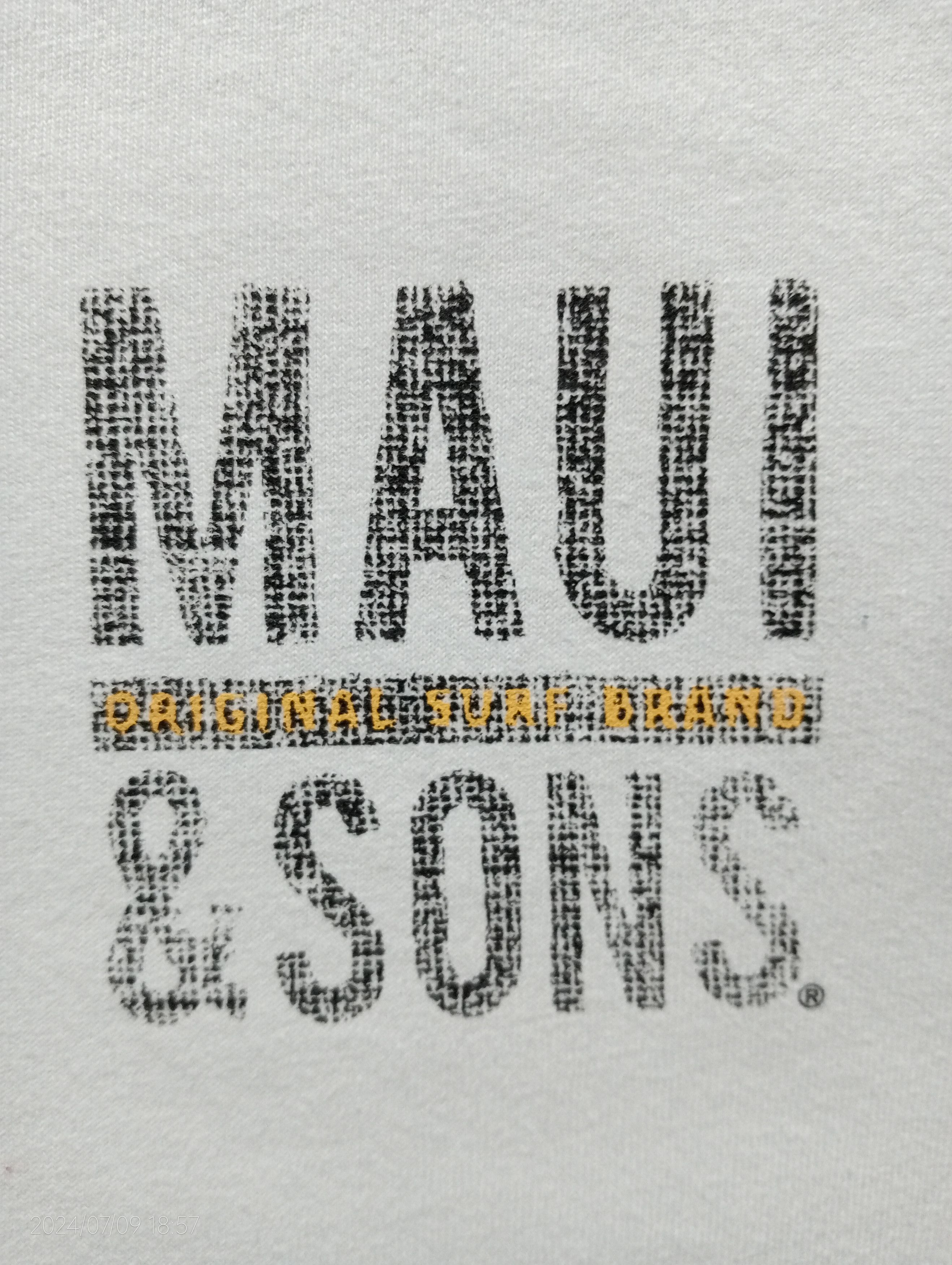 Maui and Sons Maui and Sons Long Sleeve Tshirt Very Rare Size US M / EU 48-50 / 2 - 5 Thumbnail