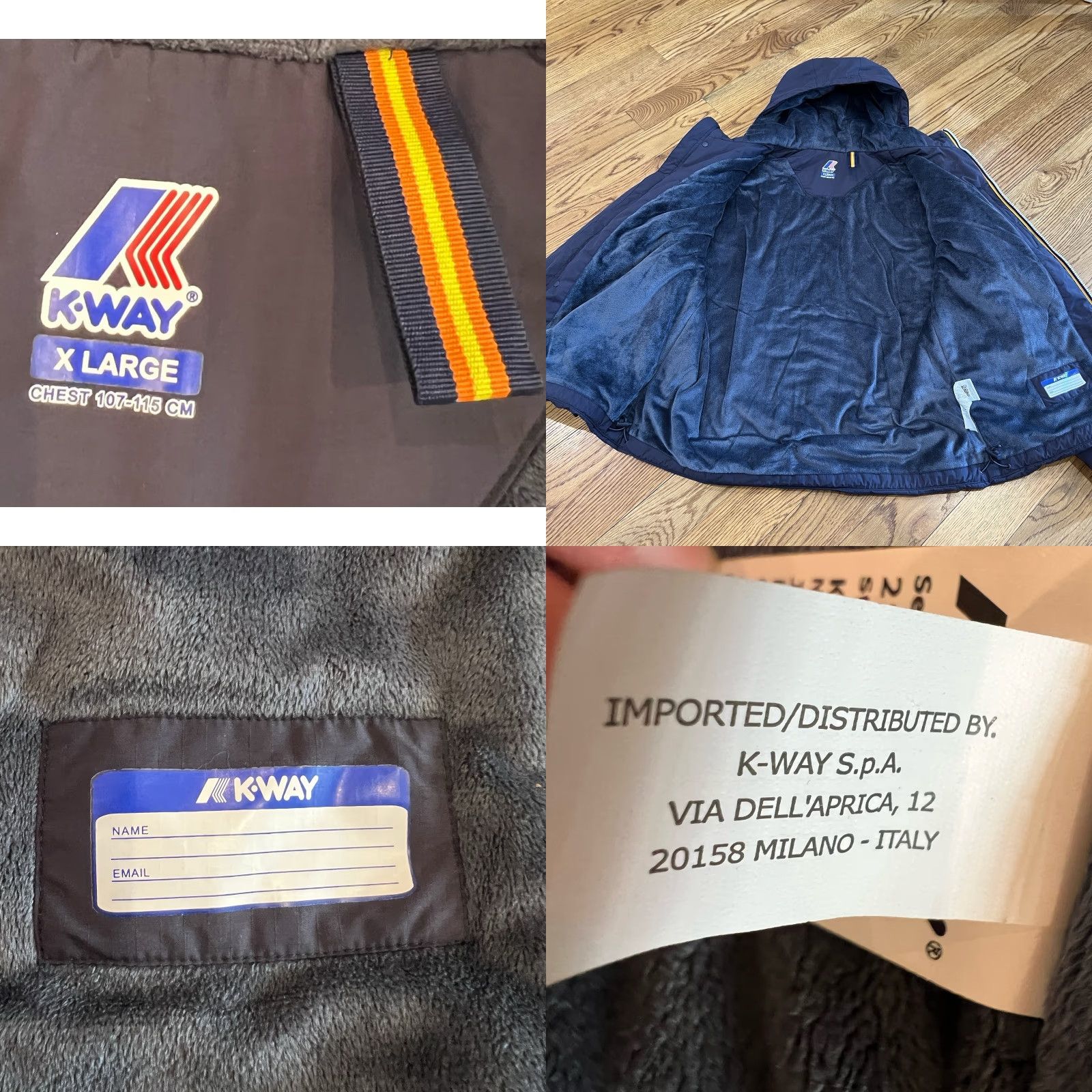 K-Way K-Way Jack Ripstop Marmotta Jacket Navy XL Men’s 90s Outdoor Ski Waterproof Zip Pockets Size US XL / EU 56 / 4 - 8 Thumbnail