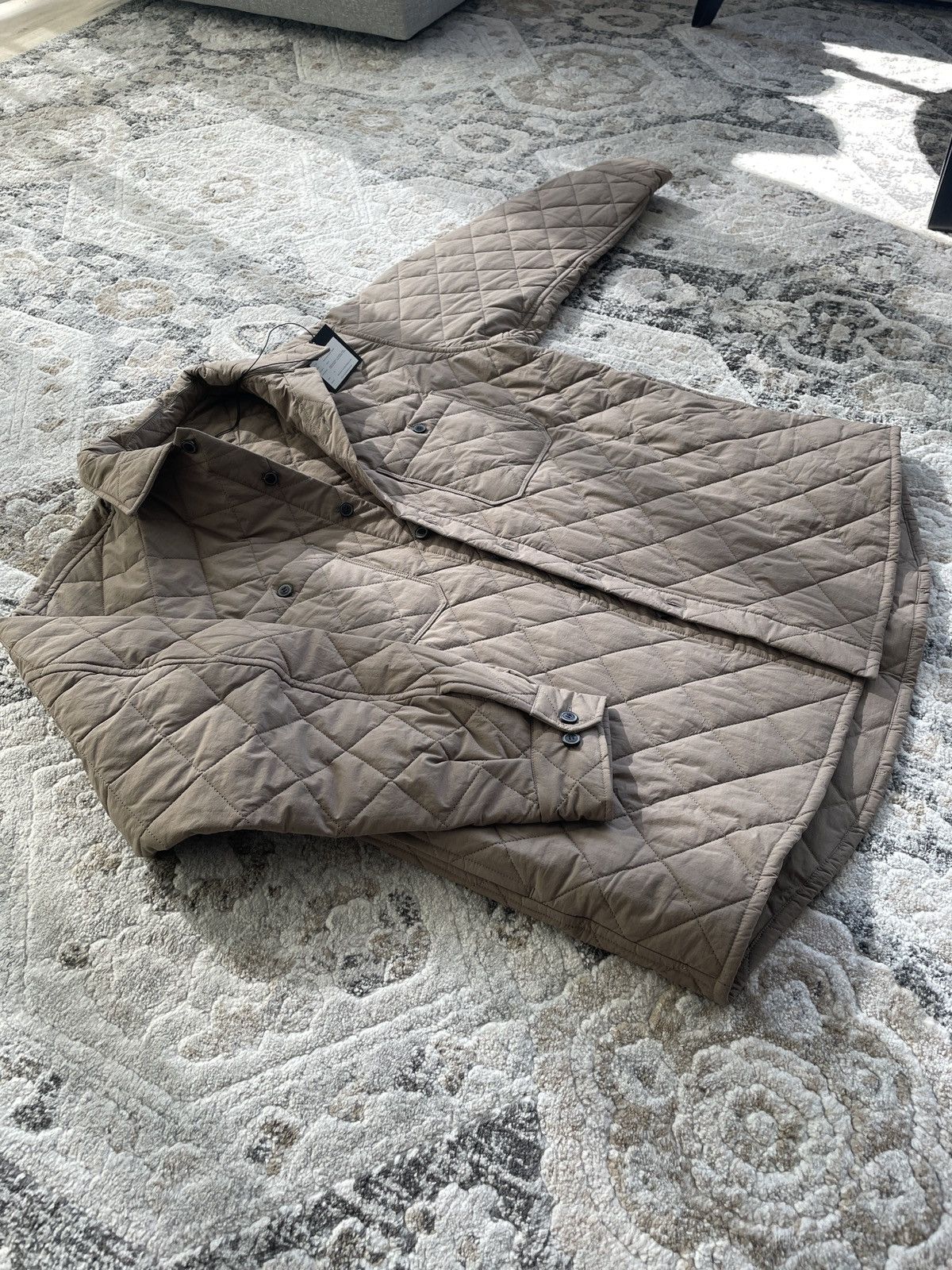 YOKO SAKAMOTO Quilting Work Shirt Jacket - Gray Size US M / EU 48-50 / 2 - 9 Thumbnail