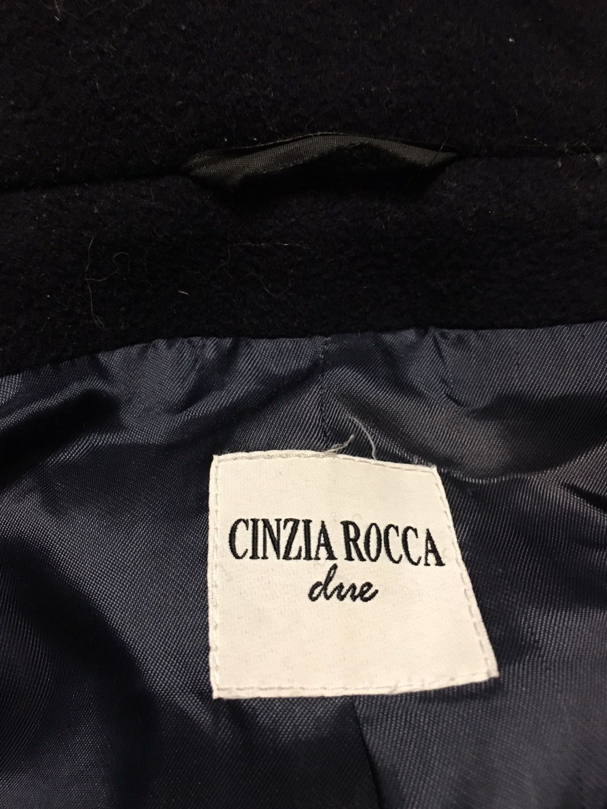 Cinzia Rocca CINZIA ROCCA Wool Cashmeres Dark Blue Coat EU38 US8 Size M / US 6-8 / IT 42-44 - 7 Thumbnail