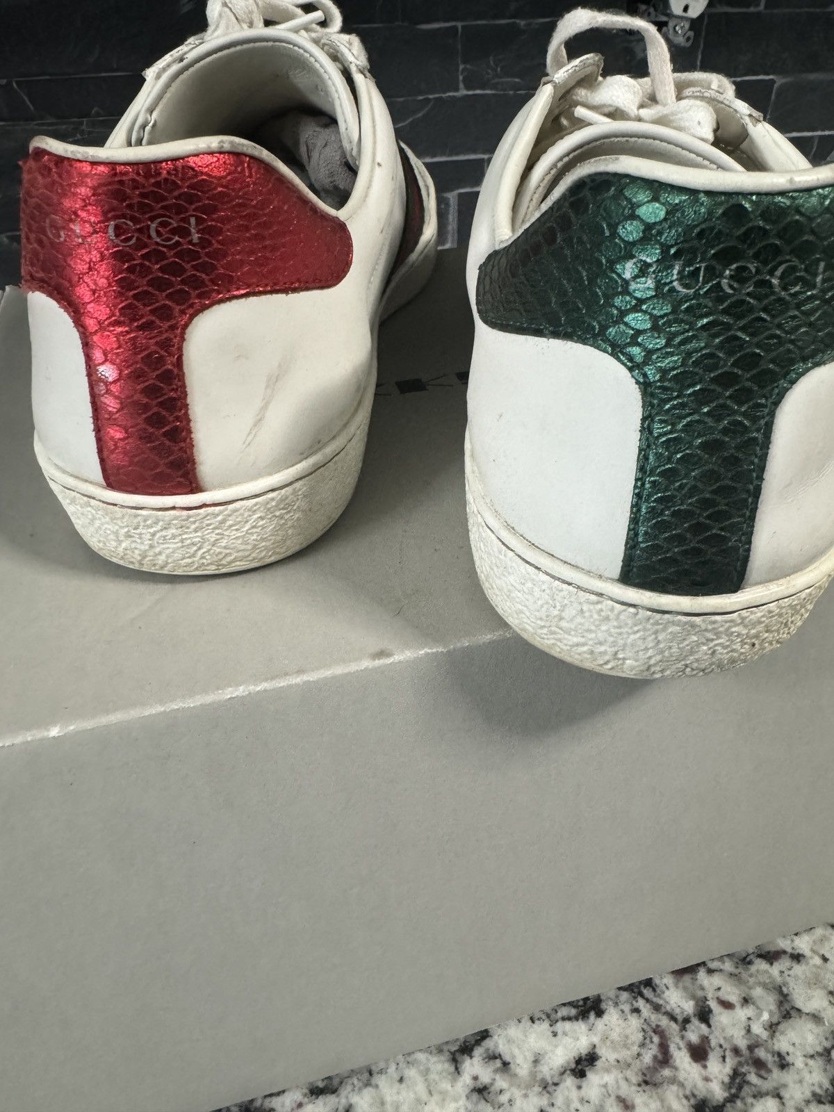 Gucci Gucci Ace Embroidered 'Snake’ size 11.5 Size US 11.5 / EU 44-45 - 4 Thumbnail