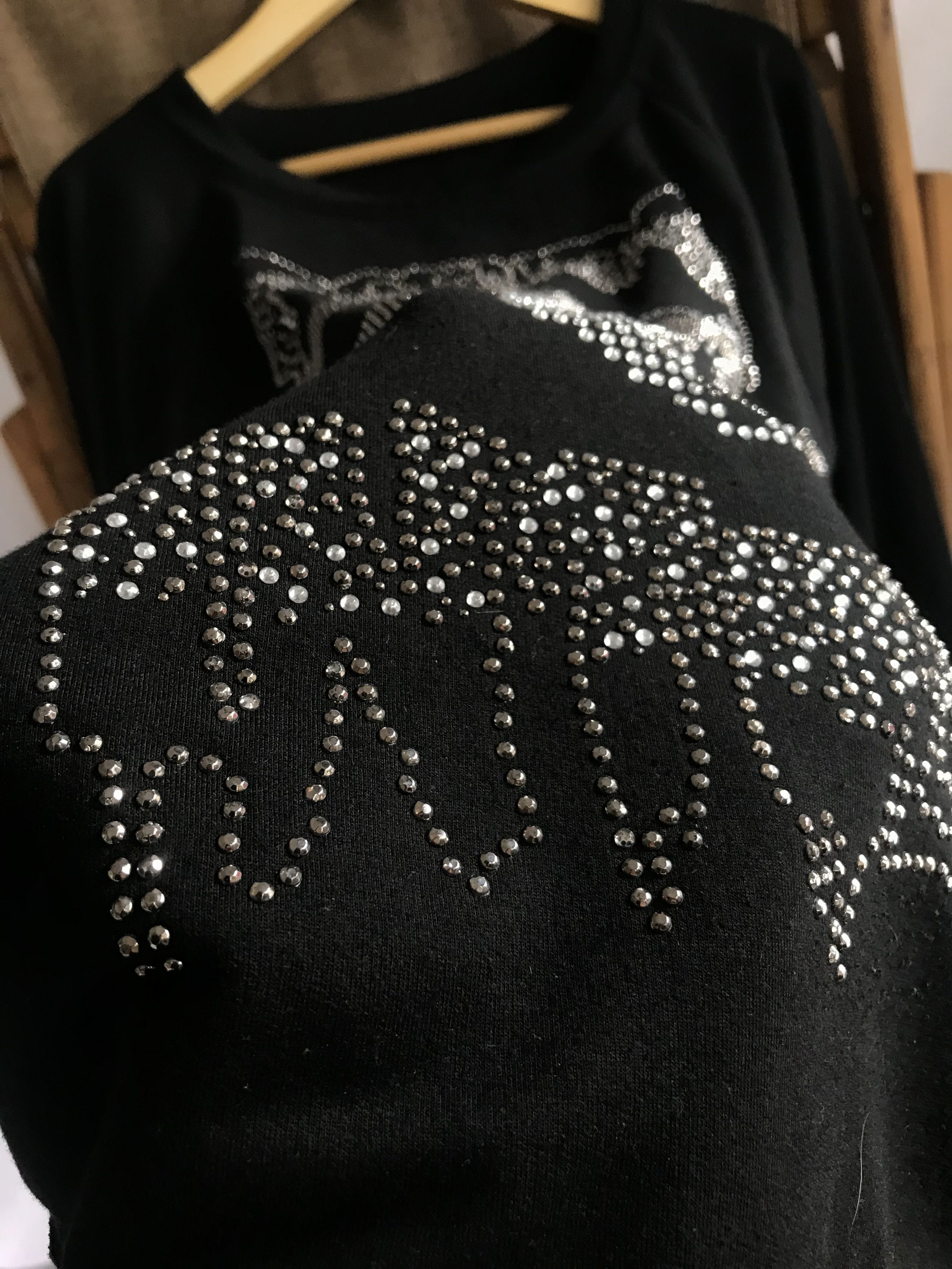 Japanese Brand × Le Grande Bleu (L.G.B.) × Tornado Mart Lazy Daisy Japanese Brand Sequins Skull Grunge Style Size M / US 6-8 / IT 42-44 - 2 Thumbnail