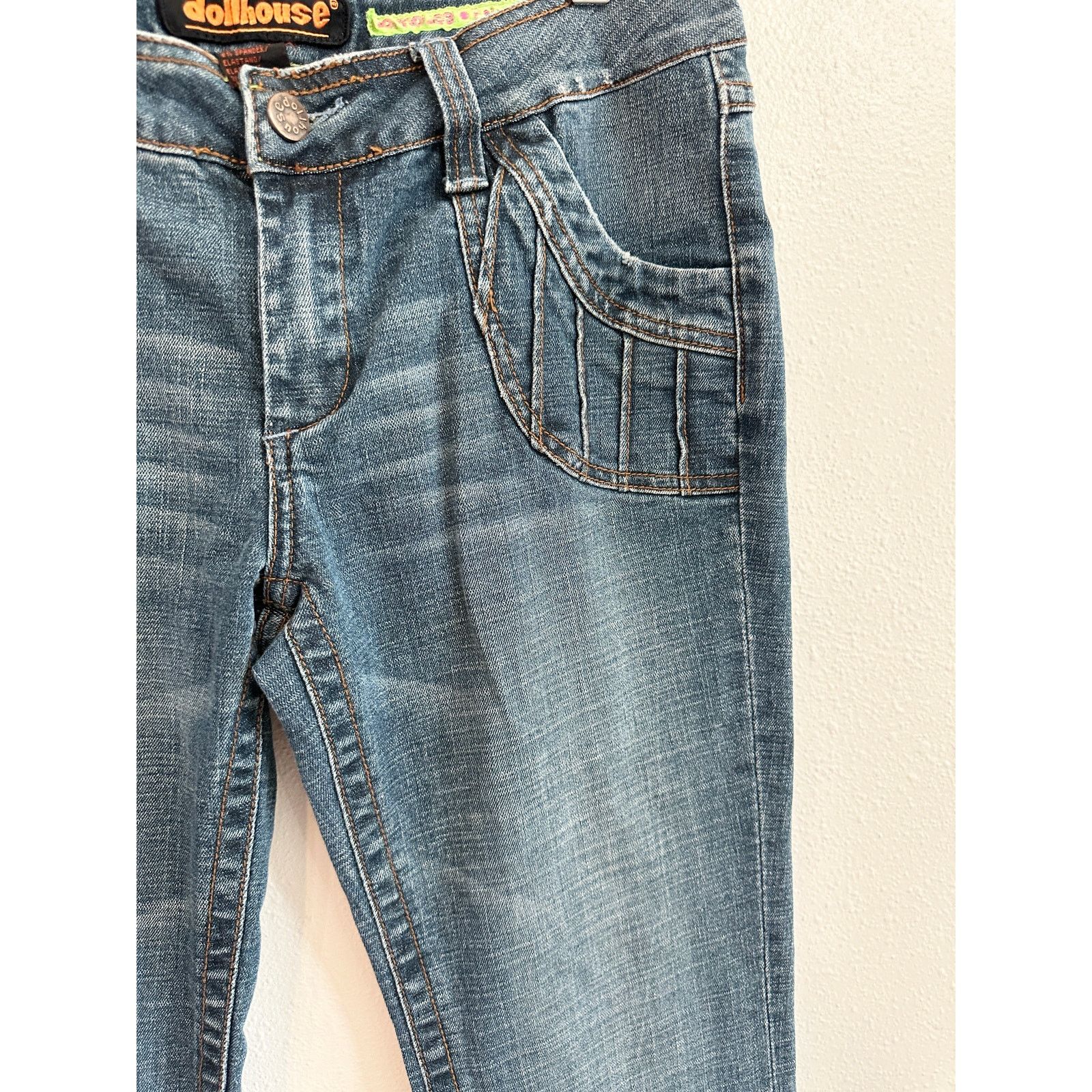 Vintage Y2K Dollhouse Low Rise Bareback Flare Jeans size 13 Size 32" / US 10 / IT 46 - 3 Thumbnail