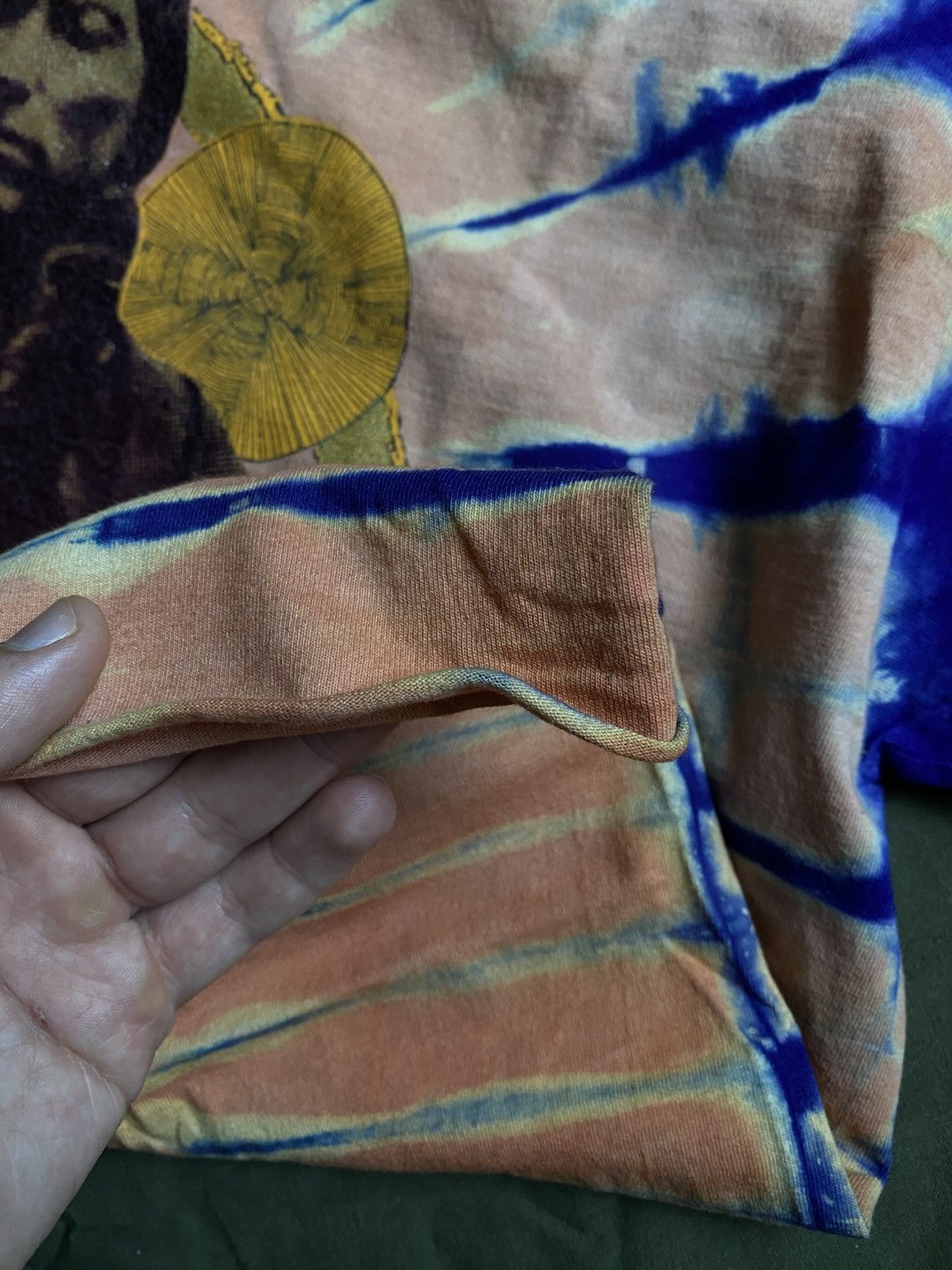 Vintage Vintage 1990 Anvil Tie Dye American Retro Custom Fit Tee Size US XL / EU 56 / 4 - 5 Thumbnail