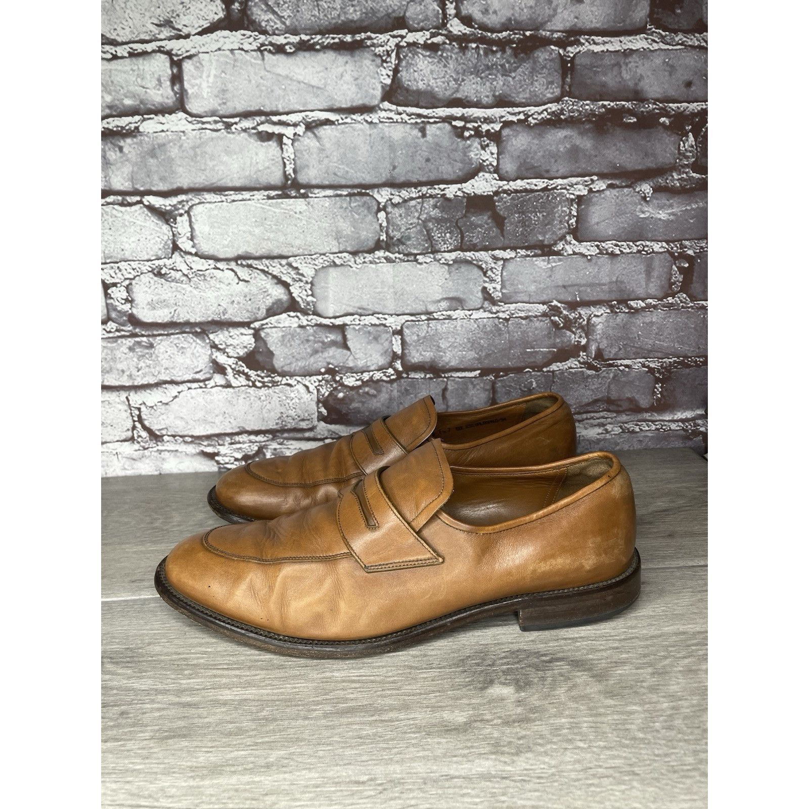 Bally Bally Brown Leather Salasan Penny Loafers Dress Shoes Men’s Size US 7 / EU 40 - 1 Thumbnail