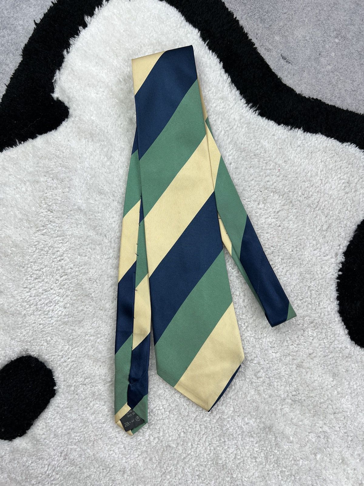 Ermenegildo Zegna Vintage Ermenegildo Zegna Silk Geometric Luxury Tie Size ONE SIZE - 1 Thumbnail