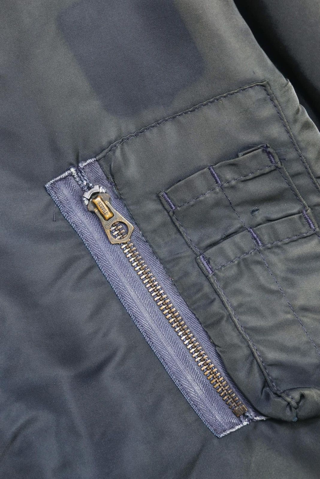 I. Spiewak And Sons 1970S SPIEWAK & SONS REVERSIBLE MA-1 PILOT BOMBER JACKET Size US L / EU 52-54 / 3 - 7 Thumbnail