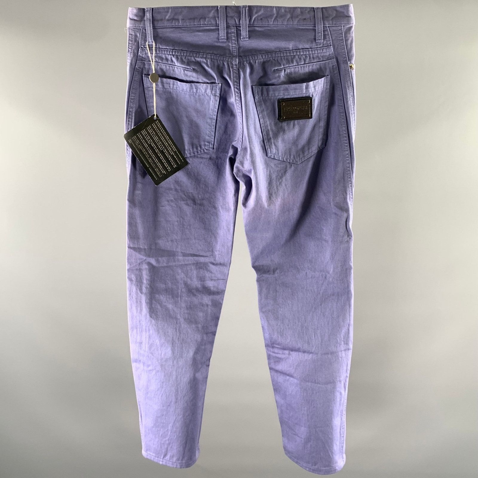 Dirk Bikkembergs DIRK BIKKEMBERGS Size 30 Purple Cotton Button Fly Jeans Size US 30 / EU 46 - 3 Thumbnail