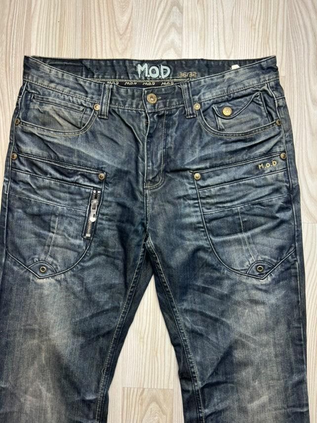 Vintage Denim pants M.O.D Avant Garde Y2k 🔥 Size US 36 / EU 52 - 7 Thumbnail