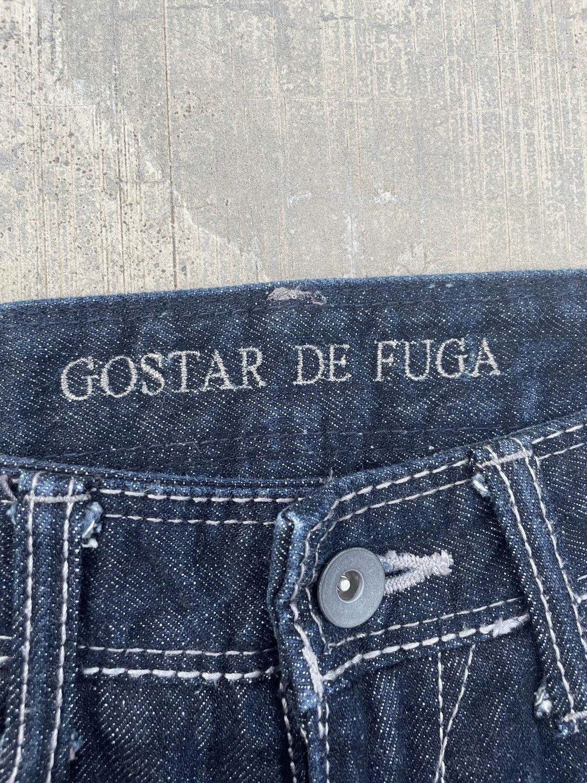 GOSTAR DE FUGA 2000s JAPANESE BRAND FUGA RAW DENIM SLIM Size US 30 / EU 46 - 4 Thumbnail