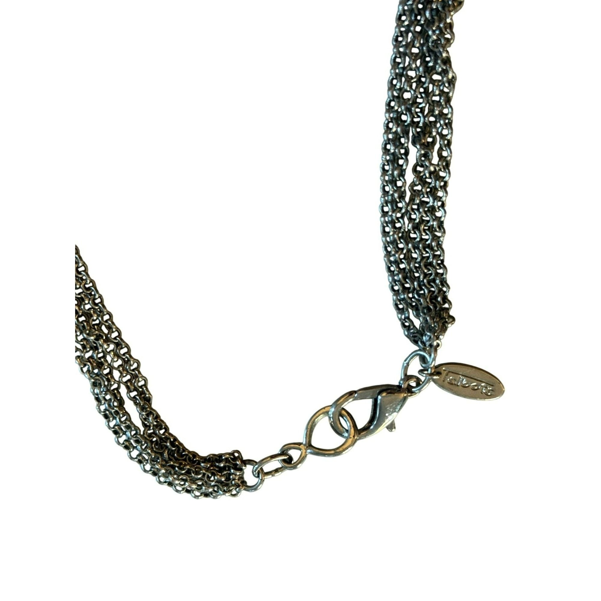 Talbots Signed Talbots Multi-Strand Silver-Tone Chain Necklace With Size ONE SIZE - 4 Thumbnail