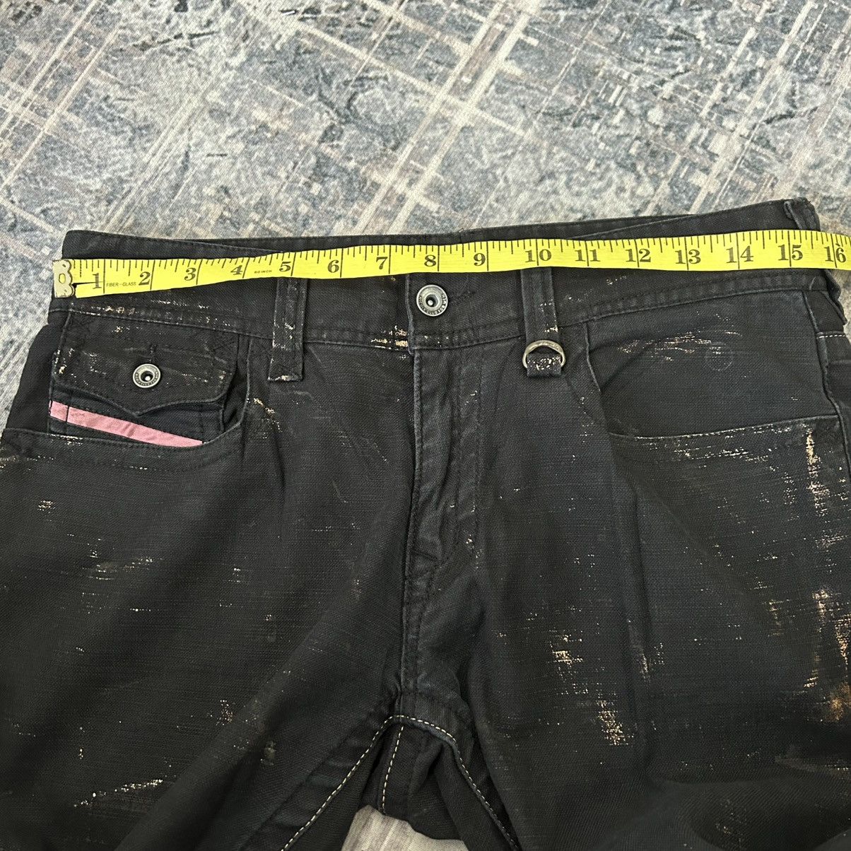 Japanese Brand Flared Nicole Punk Black Pants Size US 31 - 18 Thumbnail