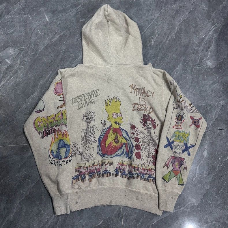 Saint Michael Saint Michael Simpson doodles to make old hoodies Size US S / EU 44-46 / 1 - 2 Thumbnail