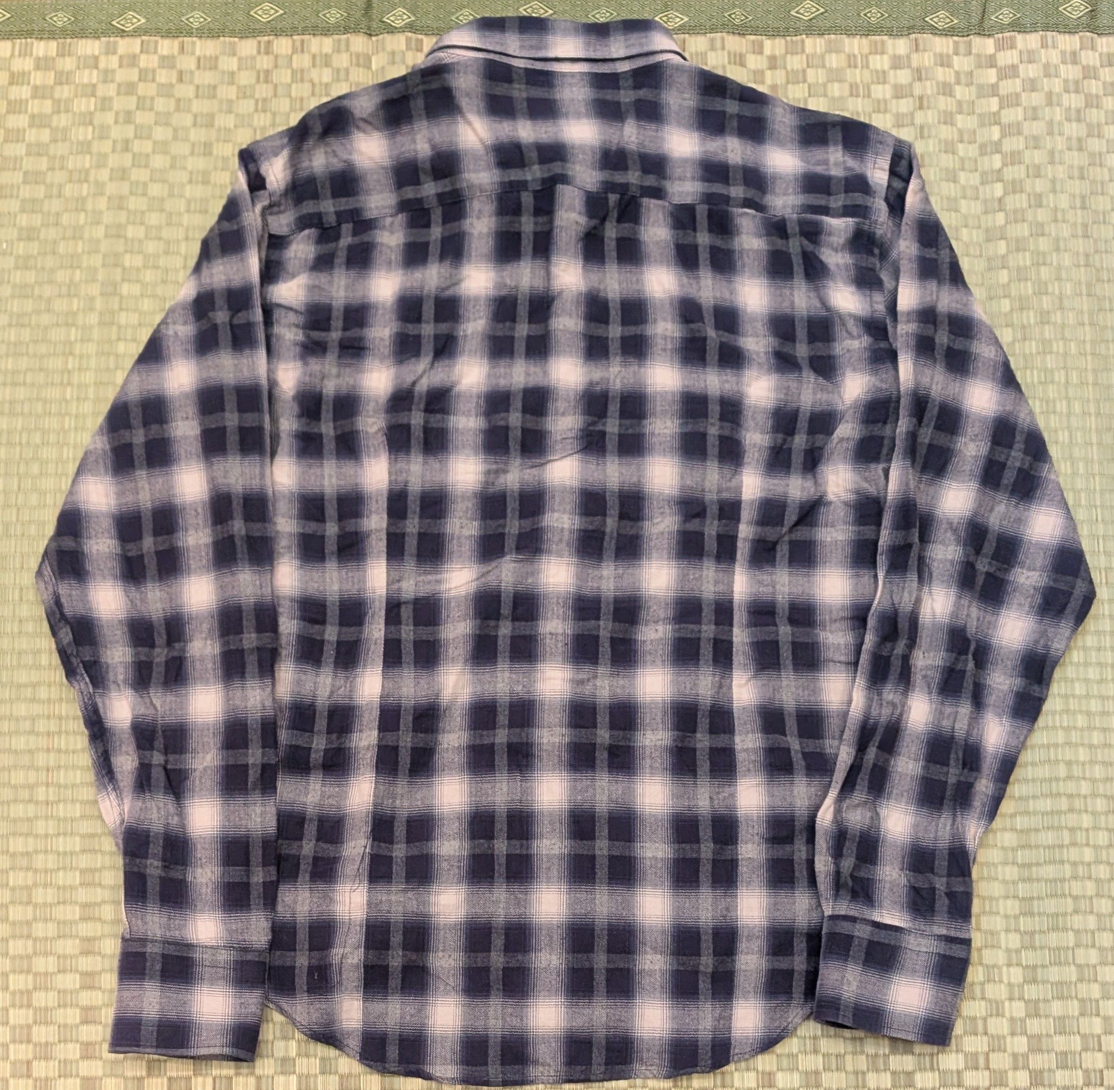 Naked & Famous Naked & Famous Button Up Ombre Plaid Flannel Shirt Size US L / EU 52-54 / 3 - 2 Thumbnail