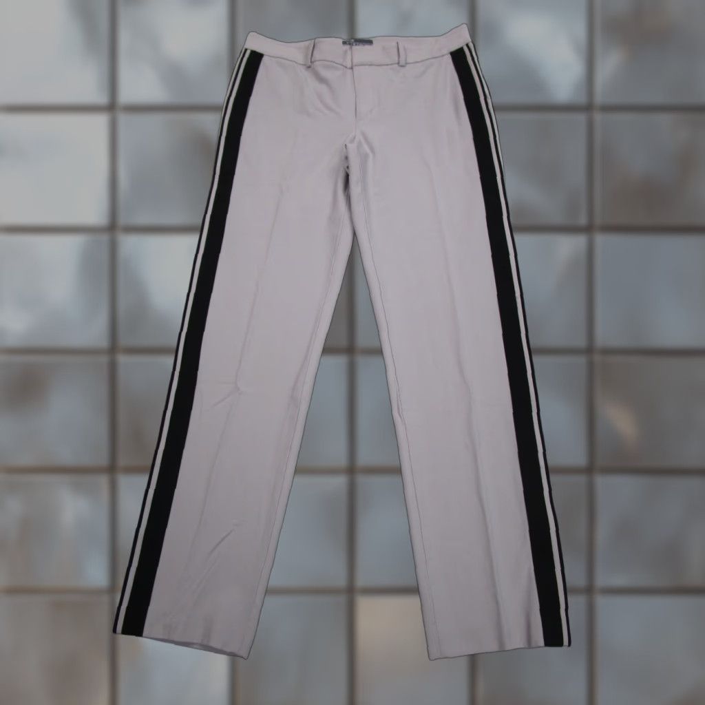 Vince Vince Pants Womens 6 Gray Striped Wool Blend Dress Work Trousers Slacks Size 28" / US 6 / IT 42 - 1 Thumbnail