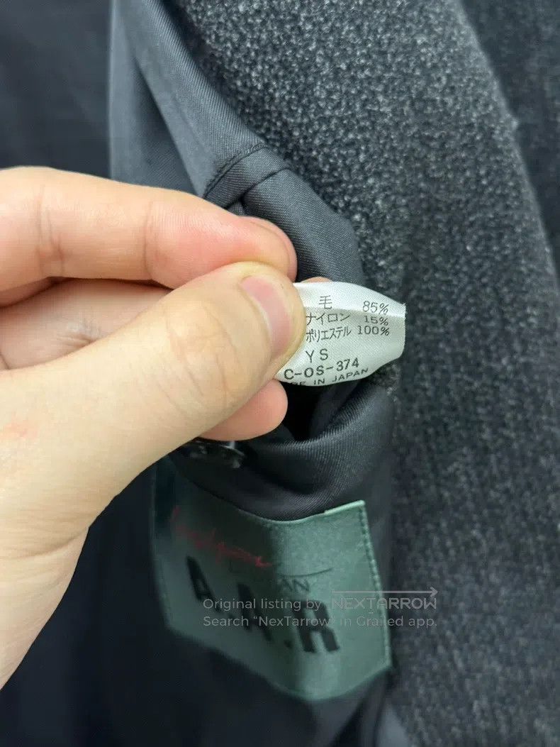 Yohji Yamamoto YOHJI YAMAMOTO Wool Coat Size L / US 10 / IT 46 - 8 Thumbnail