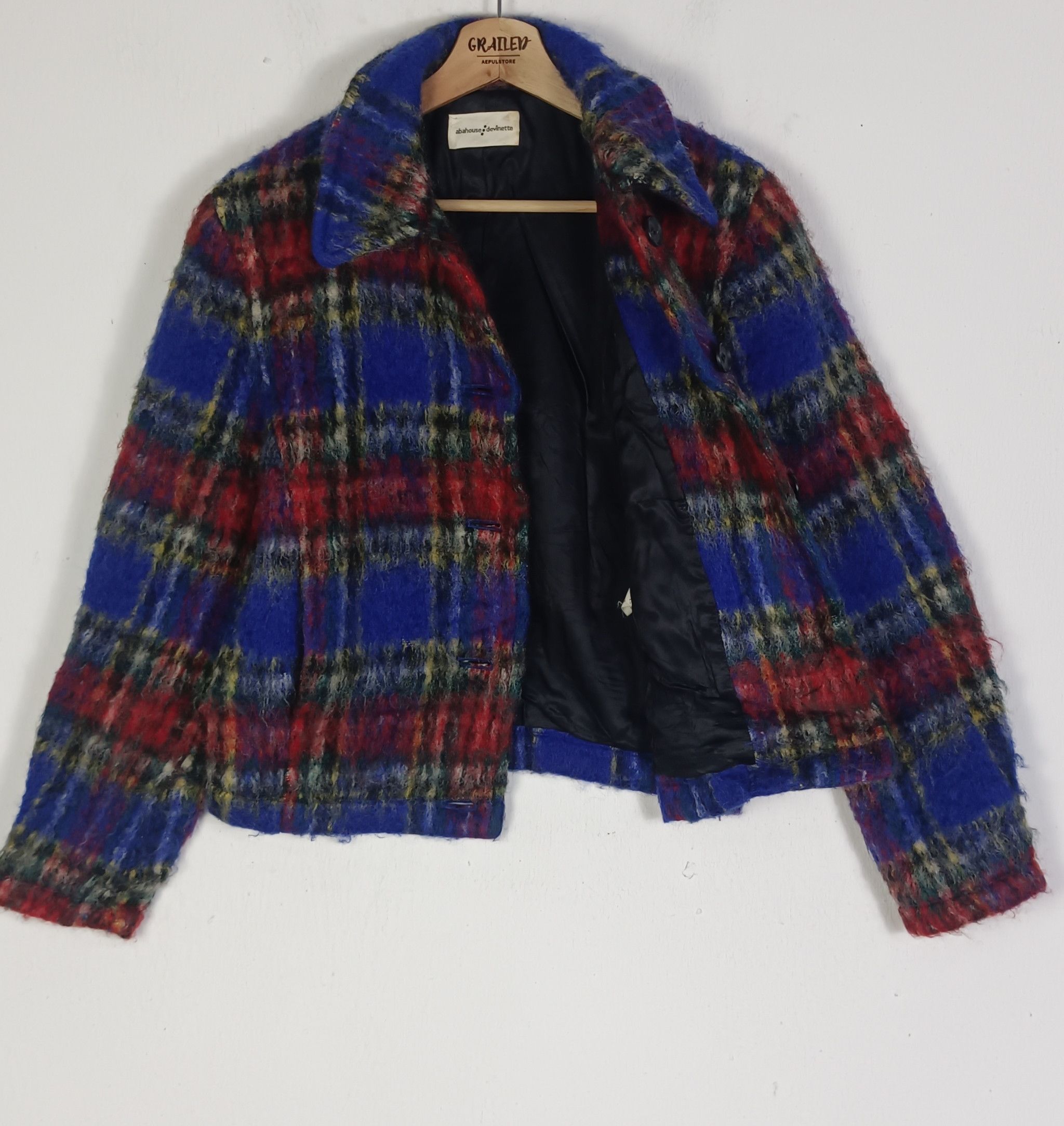 ABAHOUSE Vintage Abahouse Devinette Mohair Wool Jacket Size M / US 6-8 / IT 42-44 - 3 Thumbnail