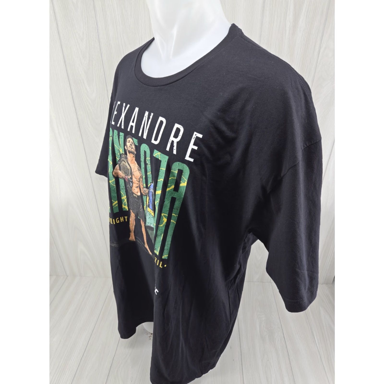 Vintage Alexandre Pantoja The Cannibal T-Shirt 4XL Black Unisex Adults Short Sleeve Round Neck Graphic Print 500 Level Gildan 5000 MMA Shirt Size US XXL / EU 58 / 5 - 5 Thumbnail