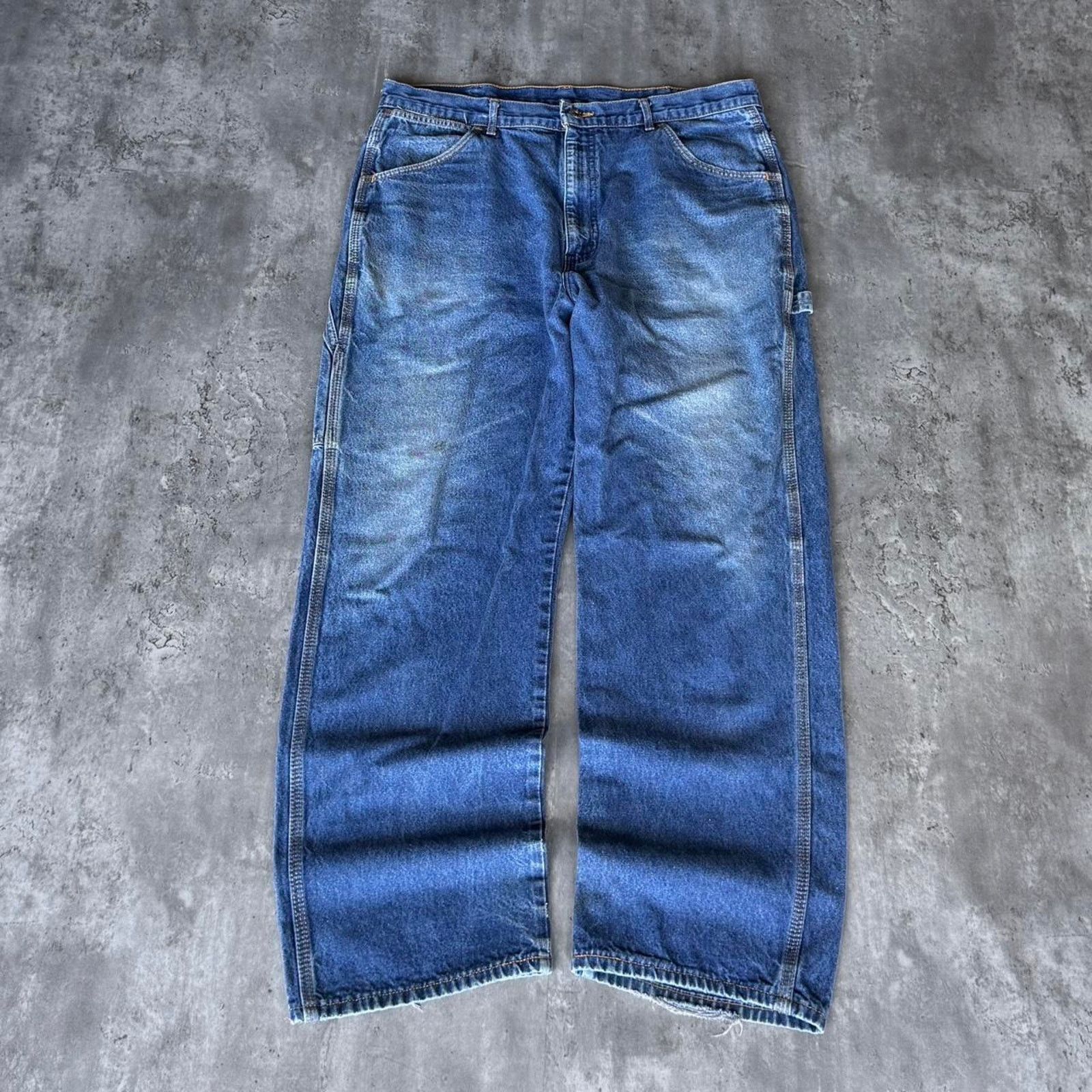 Carhartt × Vintage Y2K Carhartt Style Baggy Carpenter Skater Grunge Opium Jeans Size US 37 - 2 Thumbnail
