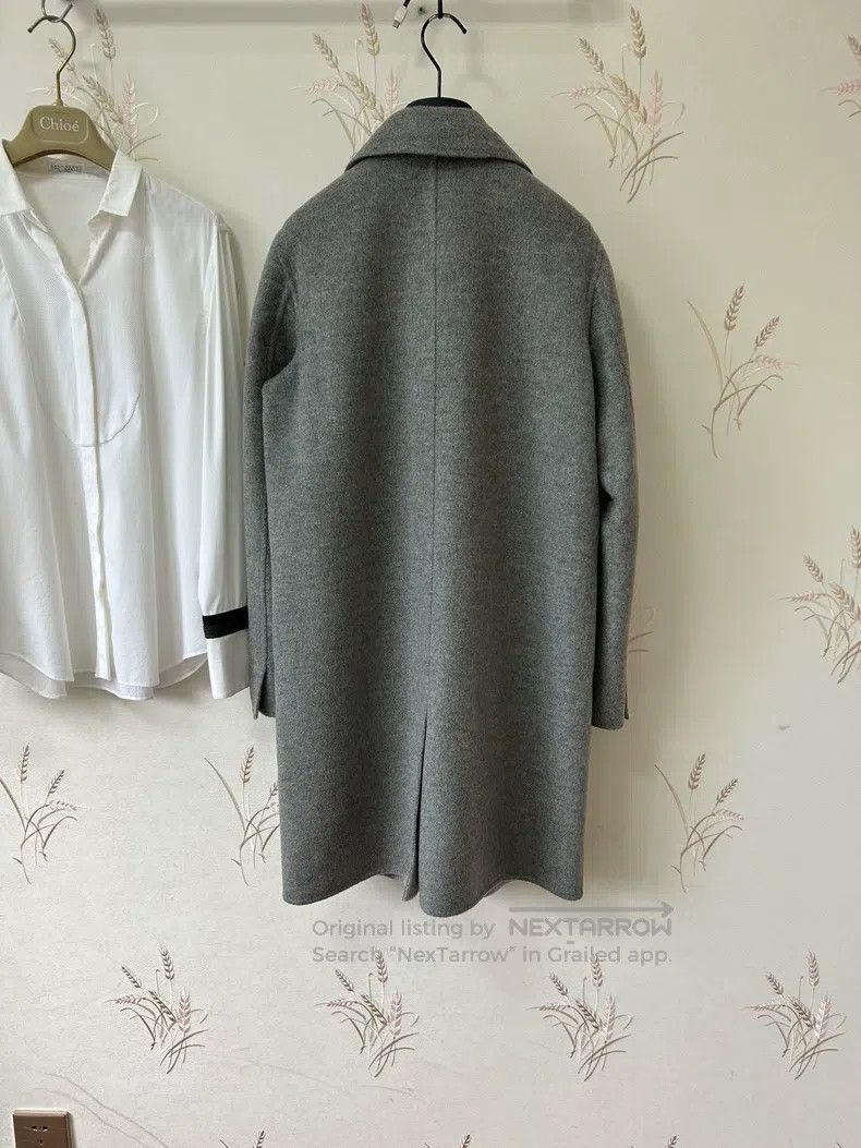 Loro Piana LORO PIANA High-end Gray Double-sided Cashmere Coat Size S / US 4 / IT 40 - 3 Thumbnail