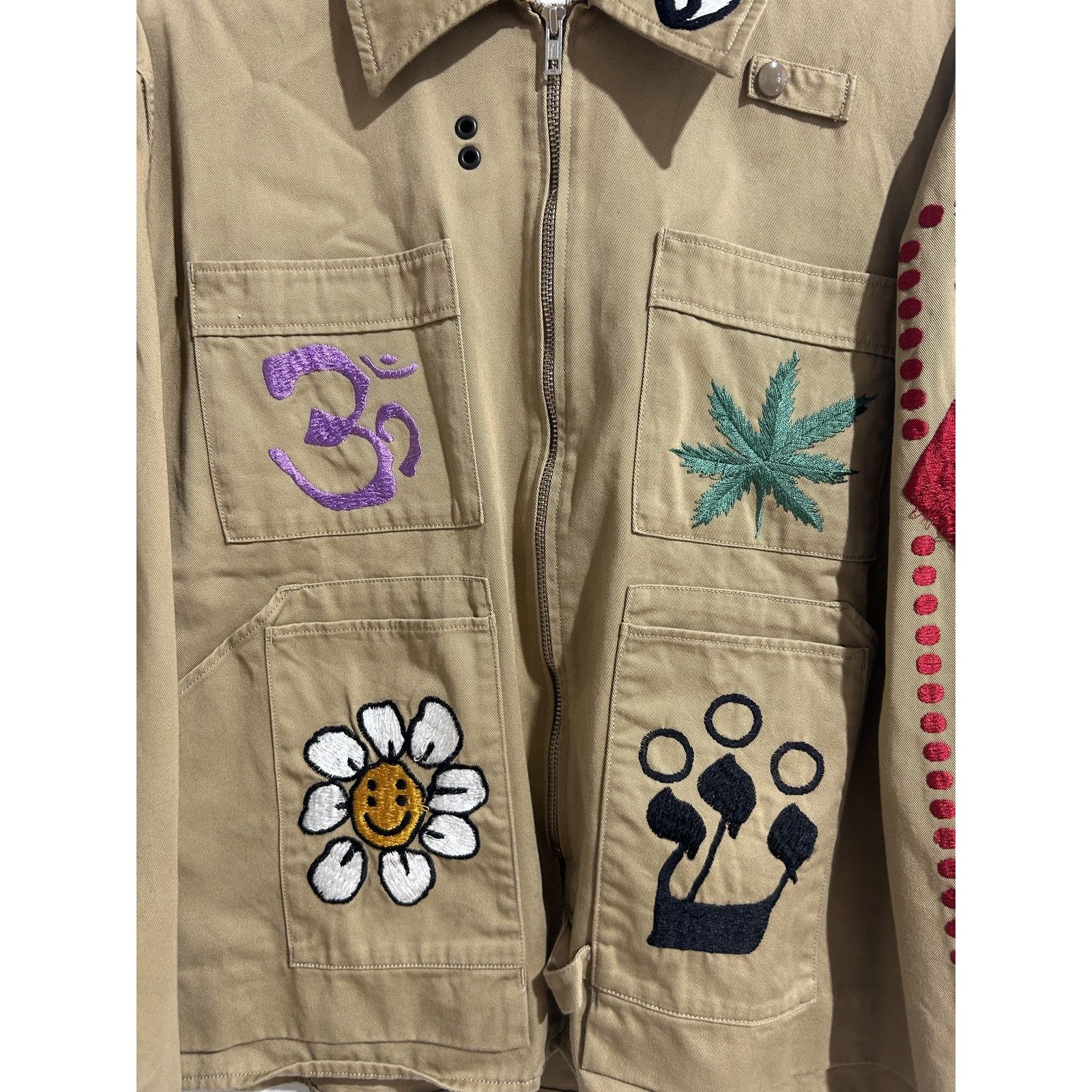 Cactus Plant Flea Market CPFM X HUMAN MADE KNOWLEDGE ZIP UP JACKET SIZE 2 PREOWNED Size US M / EU 48-50 / 2 - 3 Thumbnail