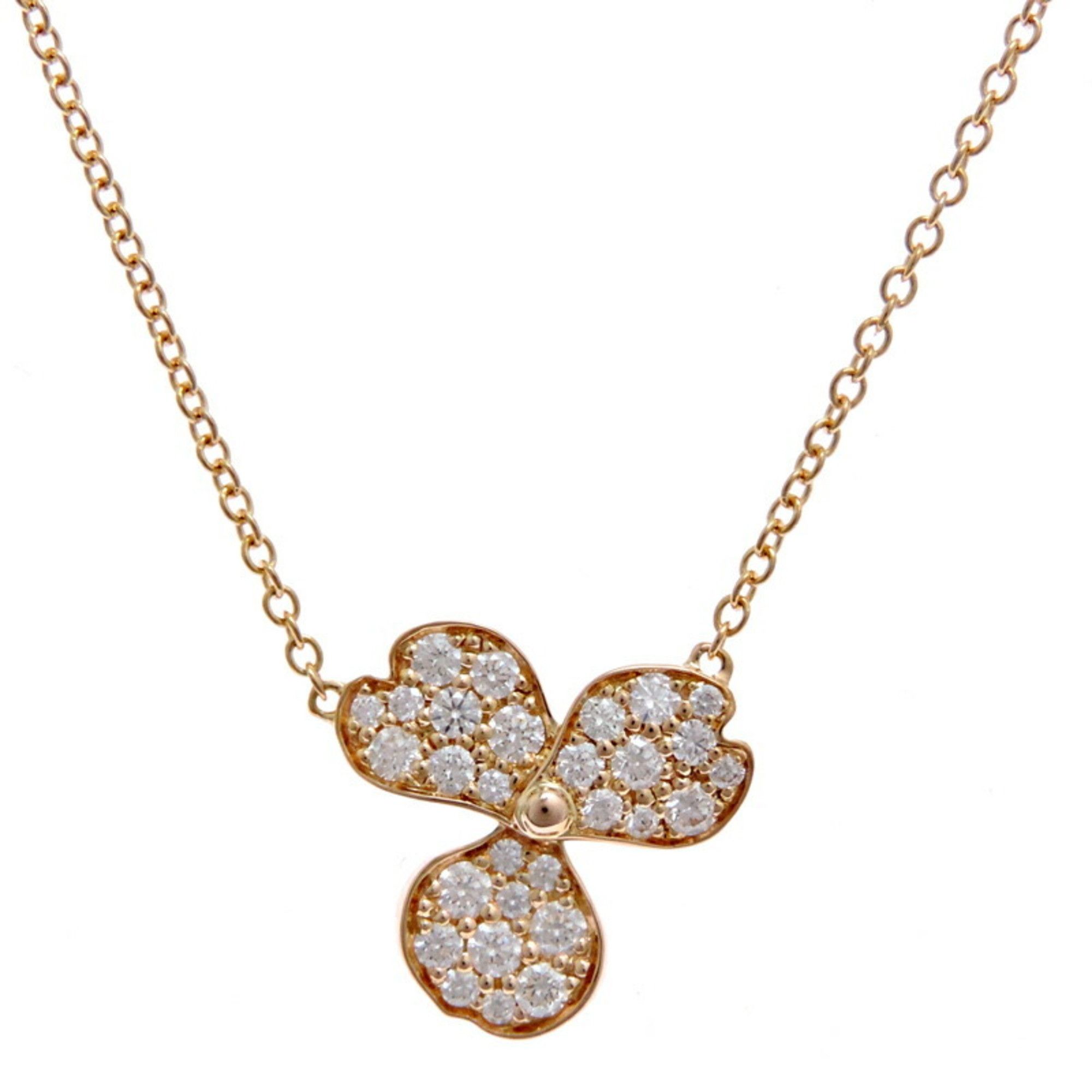 Tiffany & Co. Tiffany Paper Flower Diamond Women's Necklace in 750 Pink Gold Size ONE SIZE - 1 Thumbnail