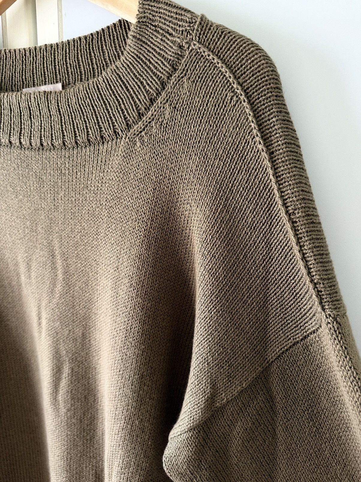 Margaret Howell Men’s Margaret Howell Simple Guernsey Sweater in Olive Sz S Size US S / EU 44-46 / 1 - 8 Thumbnail