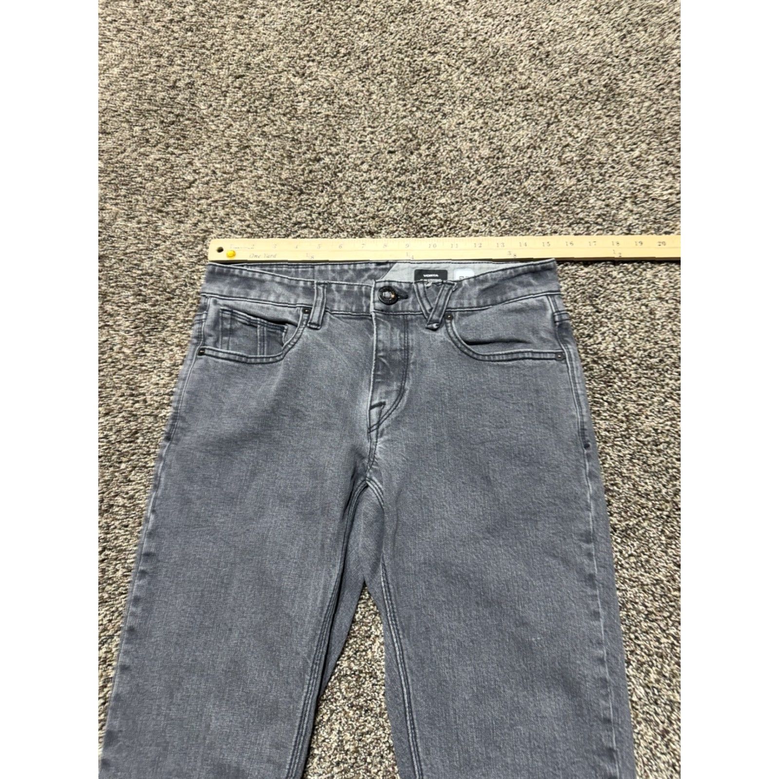 Volcom Volcom Jeans Slim Straight Men 29 Gray Denim 29X32 Size US 29 - 7 Thumbnail