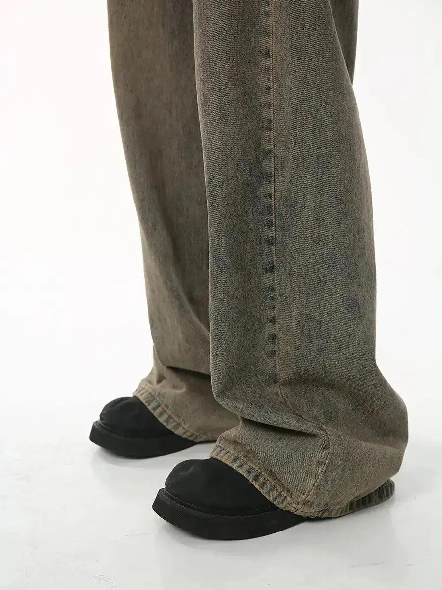 Japanese Brand Retro High Street Loose Wide Leg Jeans Size US 32 / EU 48 - 4 Thumbnail
