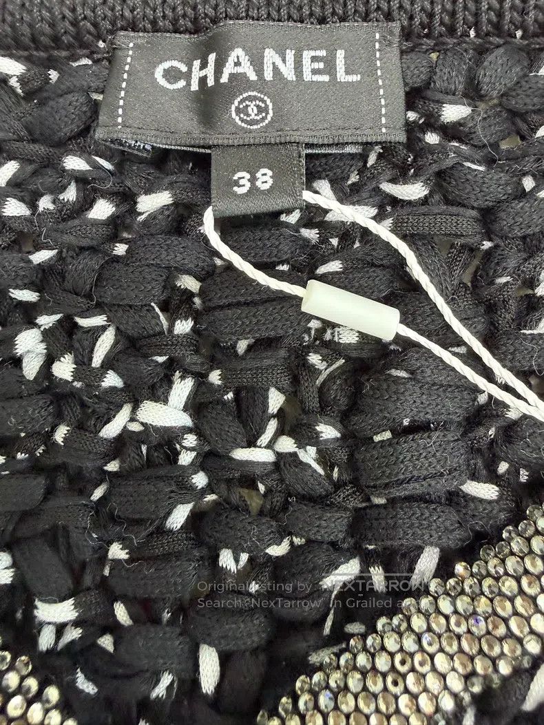 Chanel Chanel Black twill soft tweed diamond button cardigan coat Size XS / US 0-2 / IT 36-38 - 5 Thumbnail