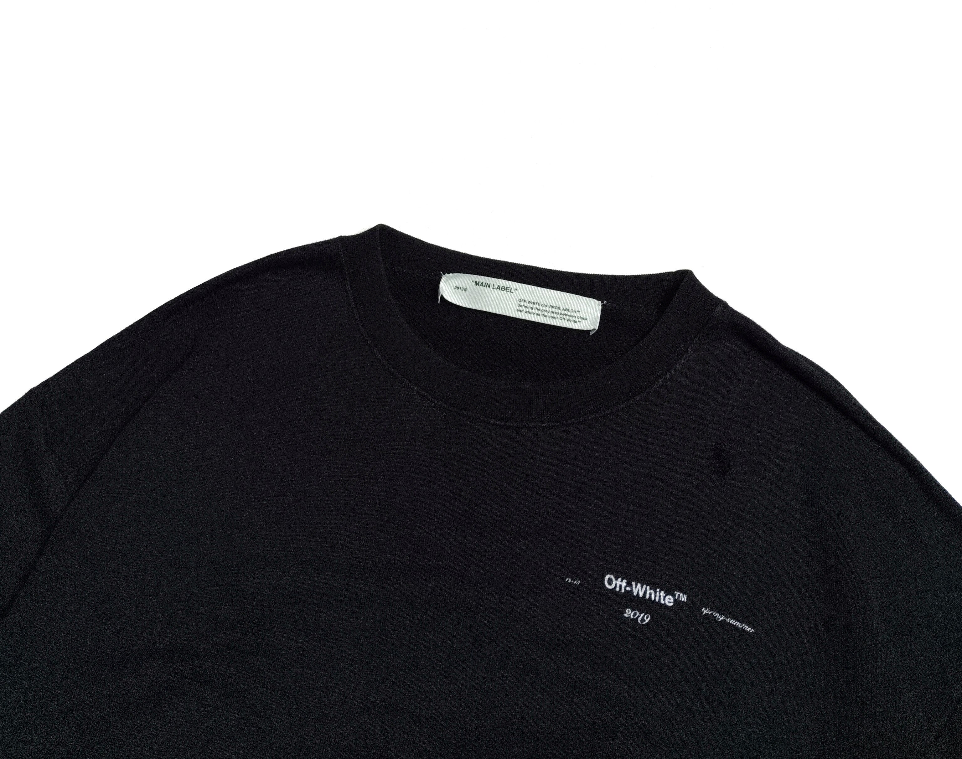 Off-White Off White Loose Flowers Printing Black Sweatshirt Size M / US 6-8 / IT 42-44 - 5 Thumbnail