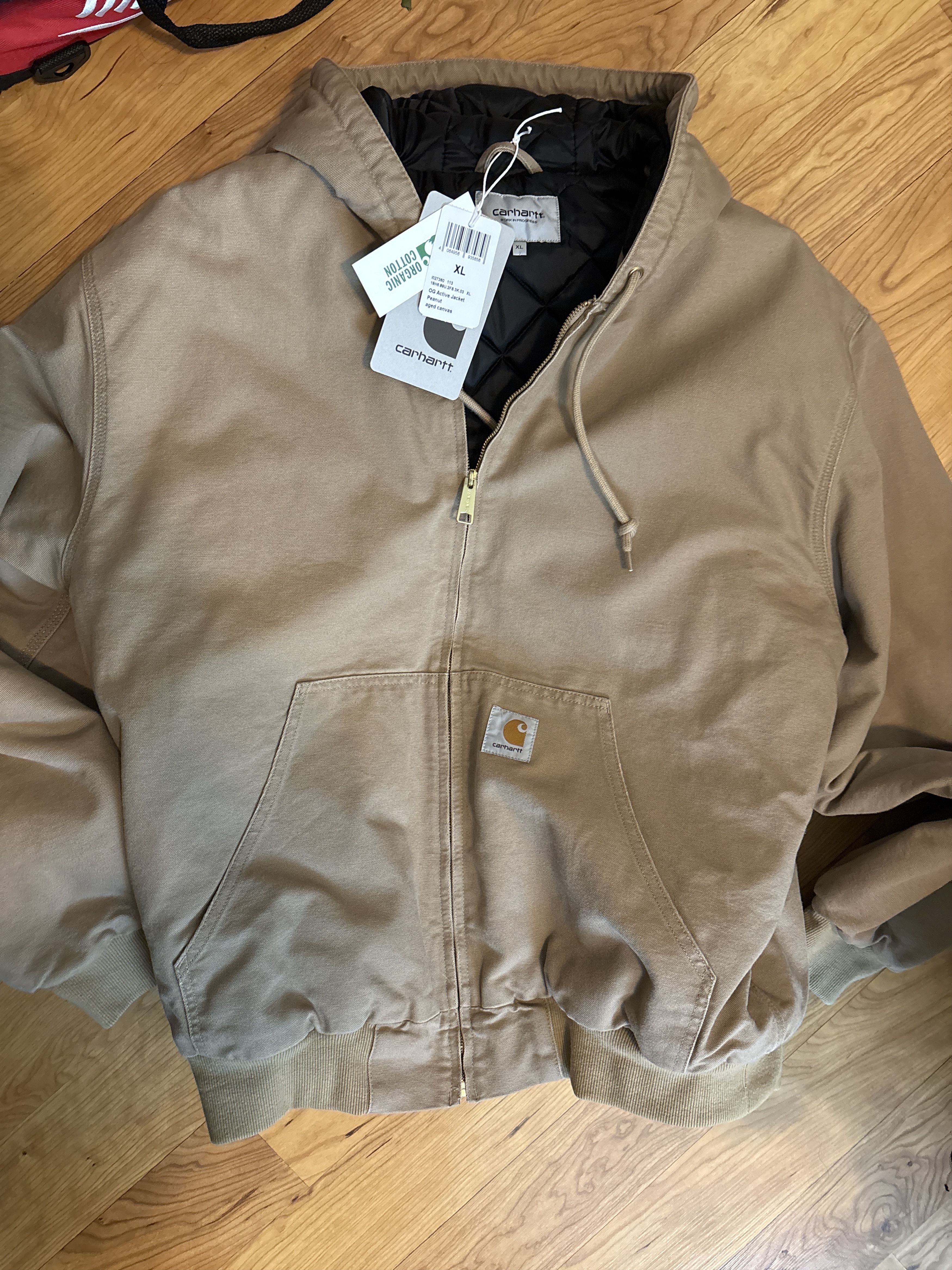 Carhartt Wip Carhartt WIP OG Active Jacket Peanut aged Canvas Size US XL / EU 56 / 4 - 2 Thumbnail