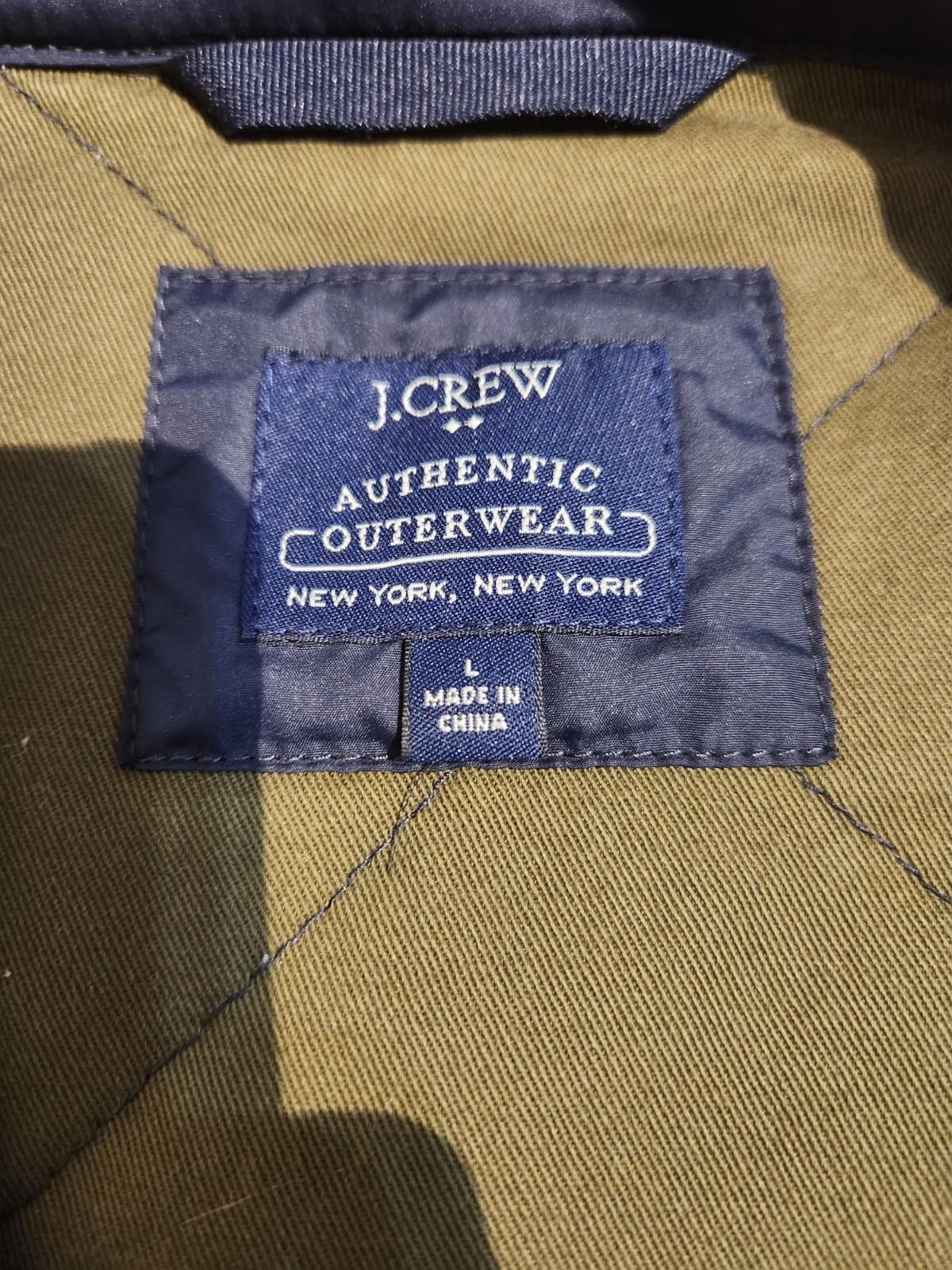 J.Crew Mens Spring Jacket J.Crew Quilted in Navy ~ Size Large Size L / US 10 / IT 46 - 3 Thumbnail