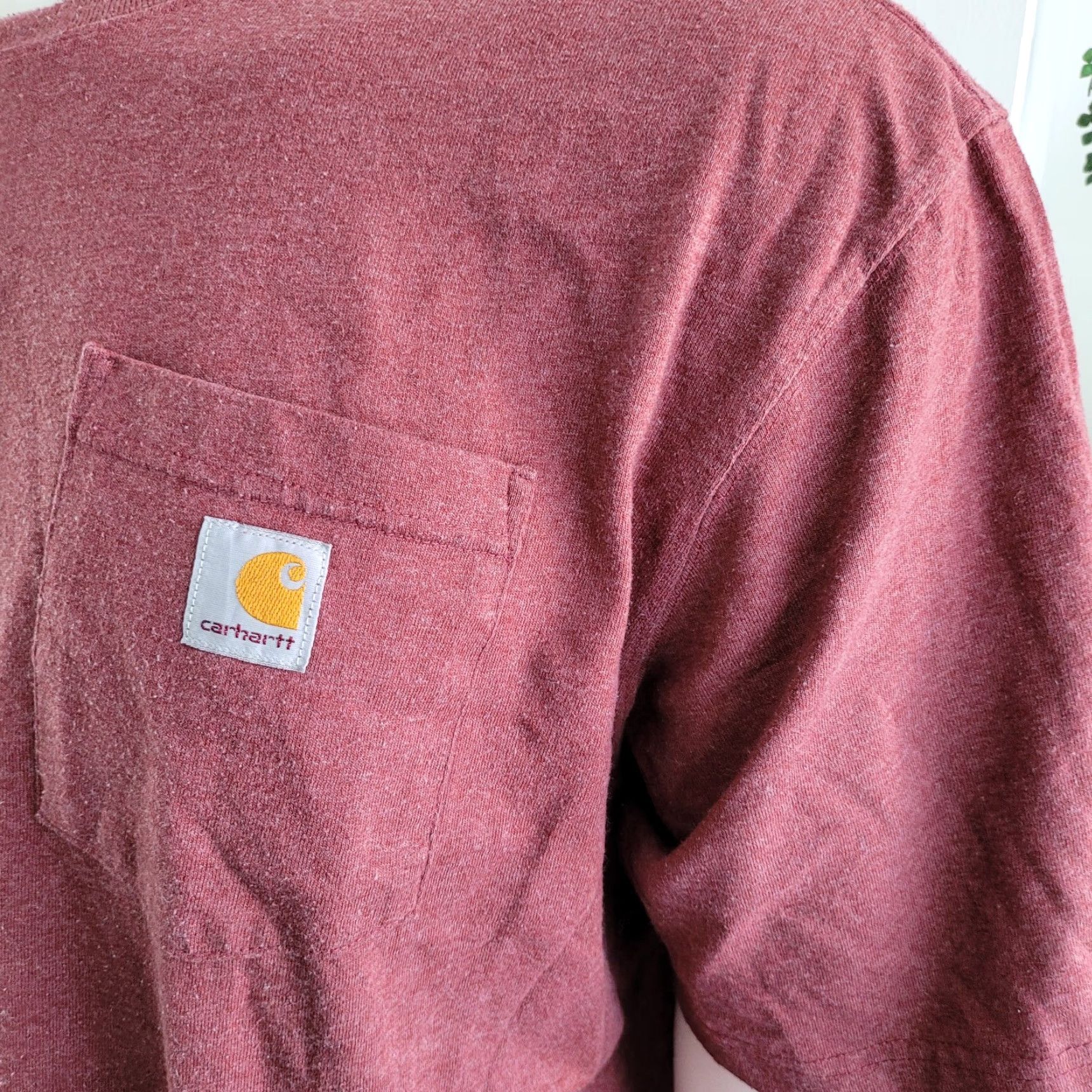 Carhartt VINTAGE Carhartt T-Shirt - Men's XL - Maroon - Original Fit Size US XL / EU 56 / 4 - 8 Thumbnail